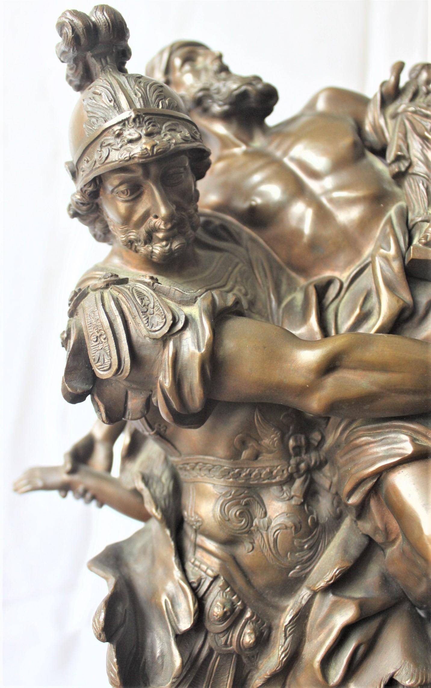 Antike, französische, mythologische Skulptur aus Bronze im neoklassischen Stil der griechischen Wiedergeburt im Angebot 4