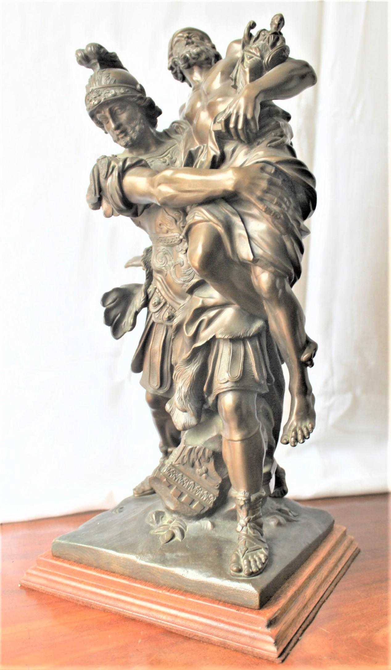 Antique French Bronze Neoclassical Revival Styled Greek Mythological Sculpture For Sale 2