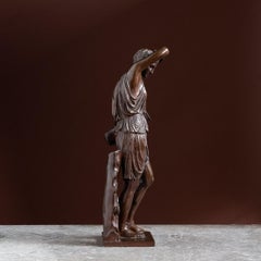 Antique French Bronze of The Wounded Amazon by the Barbedienne Foundry