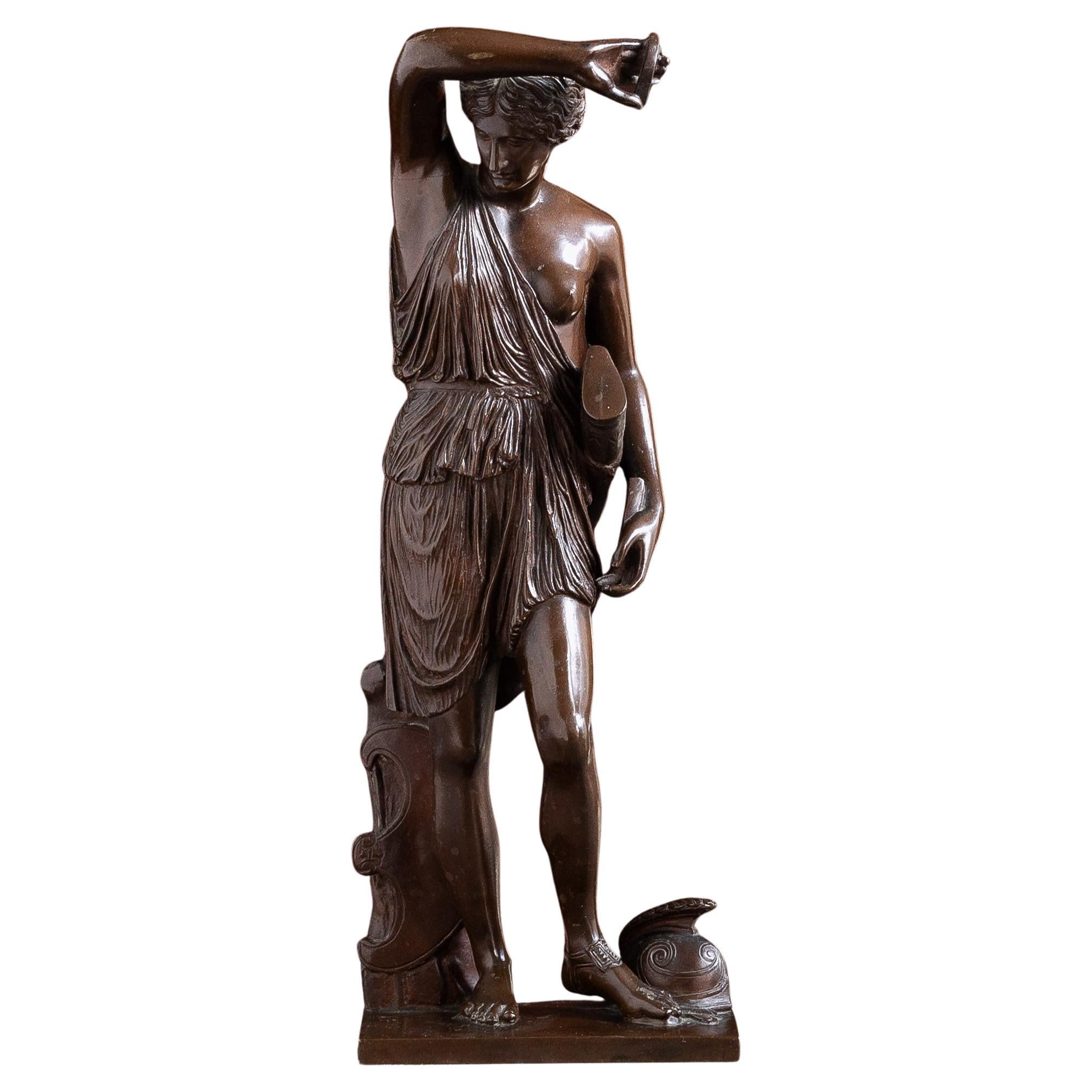 Antique French Bronze of  The Wounded Amazon by the Barbedienne Foundry For Sale