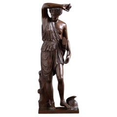 Antique French Bronze von  Die verwundete Amazone von der Gießerei Barbedienne