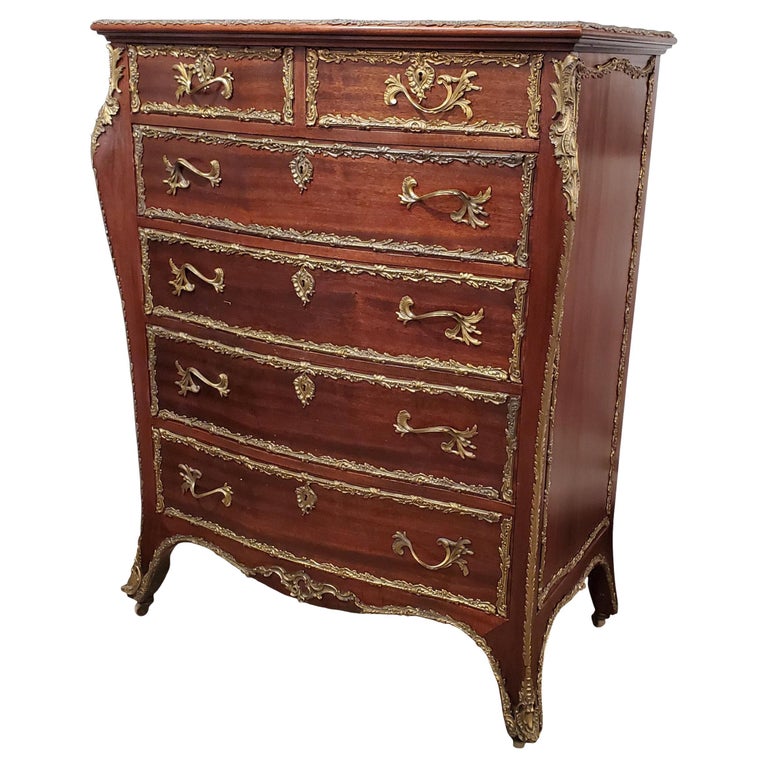 Antique French Bronze Ormolu Dresser / Commode For Sale at 1stDibs
