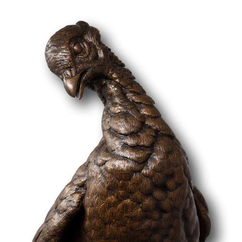 Antiguo Faisán y Comadreja de Bronce Francés de Jules Moigniez en venta 7