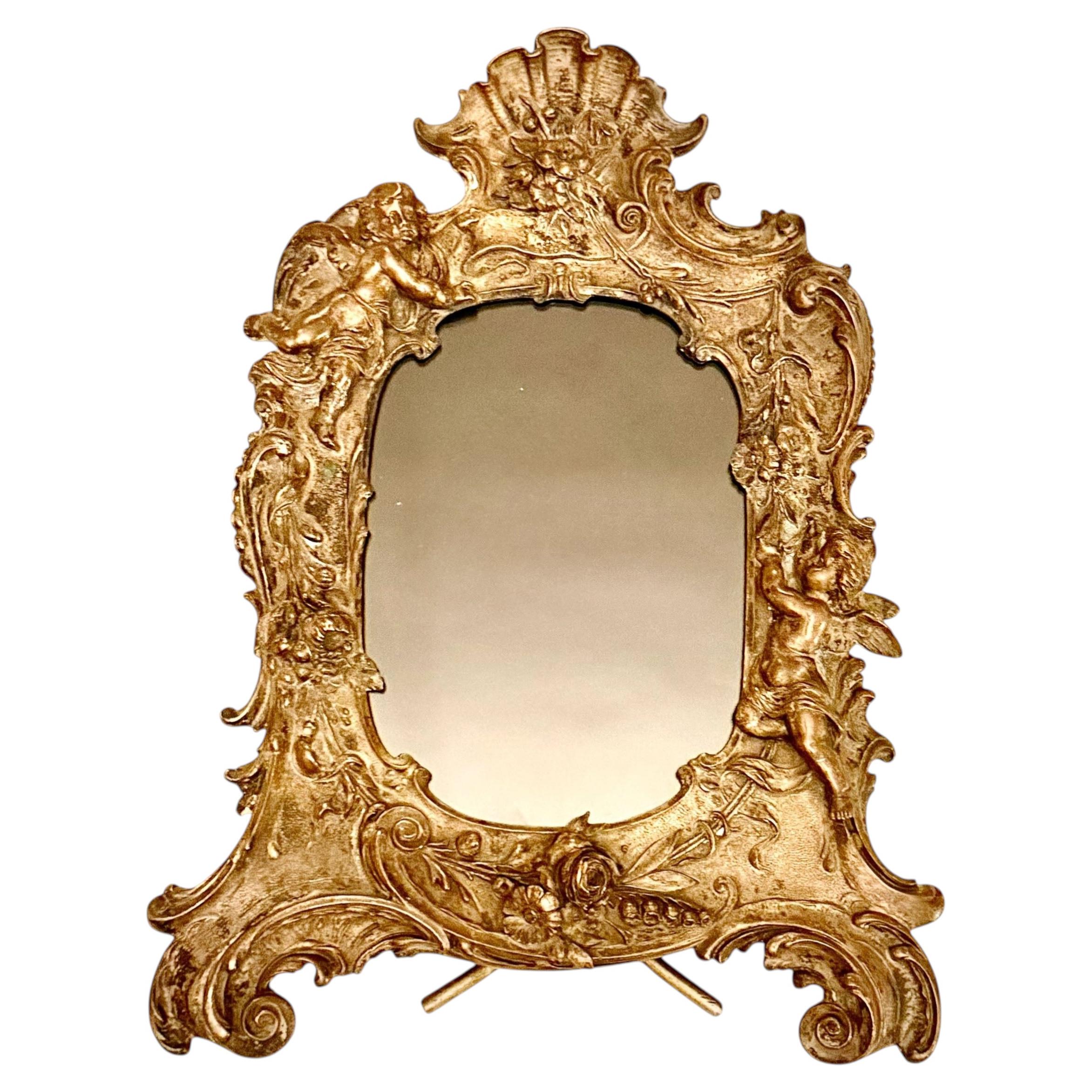 Antique French Bronze Picture Frame