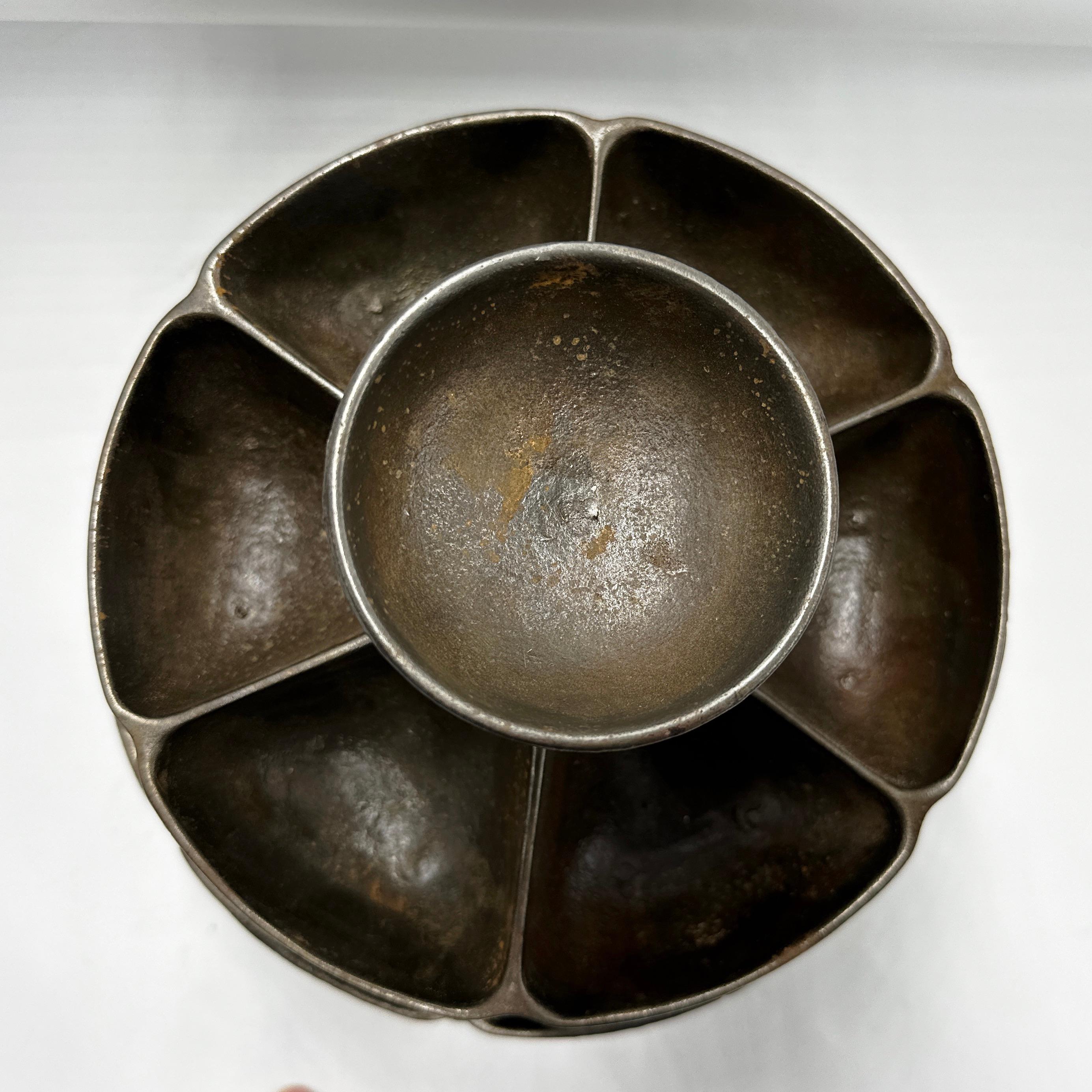 Antique French Bronze Rotating Multi-Bin Tray – L'Excelsior U.C. Paris 1