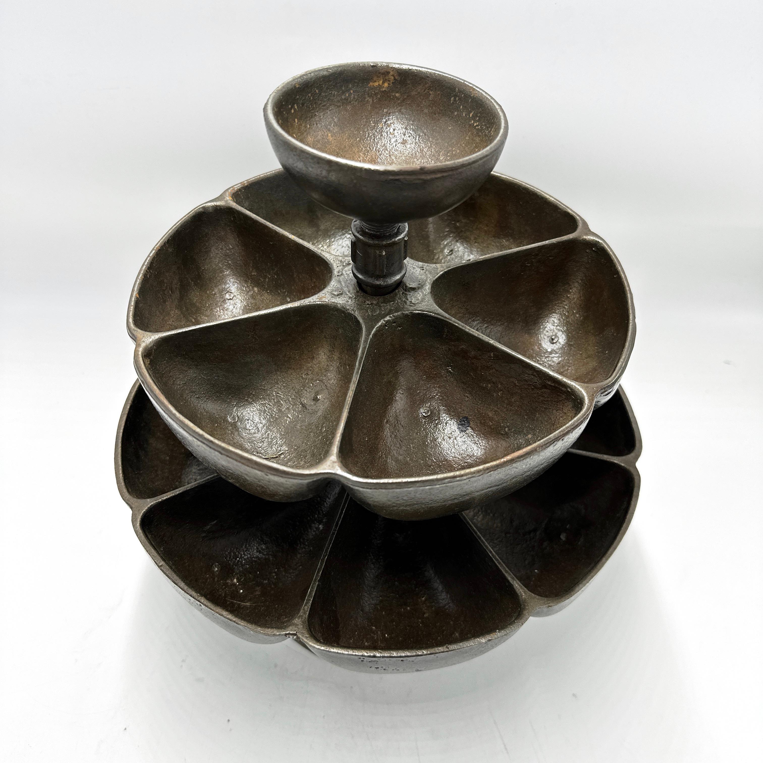 Antique French Bronze Rotating Multi-Bin Tray – L'Excelsior U.C. Paris 2