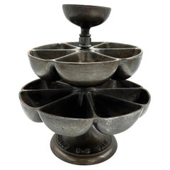 Antique French Bronze Rotating Multi-Bin Tray – L'Excelsior U.C. Paris