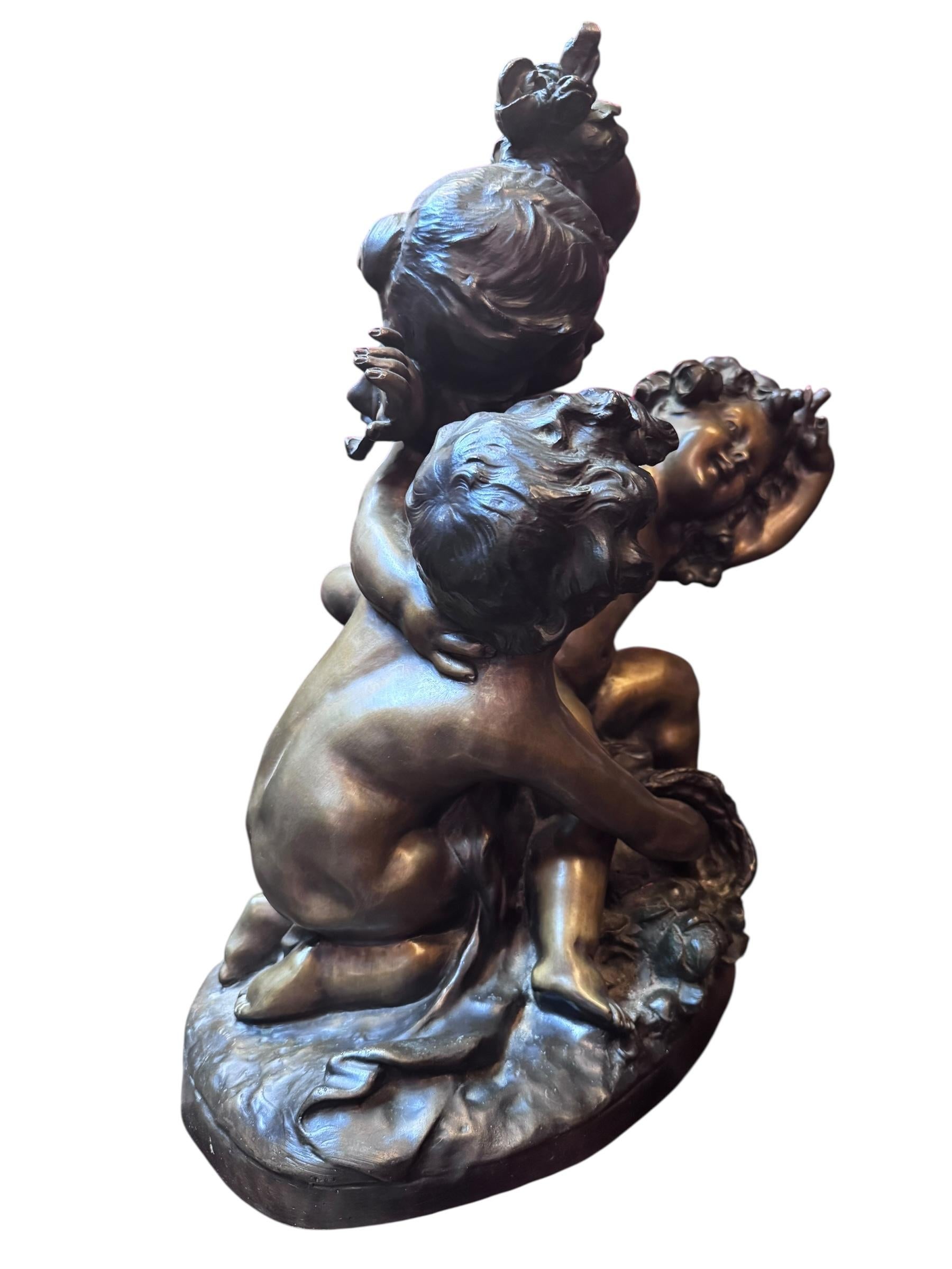 Antique French Bronze Sculpture by Charles Raphael Peyre 