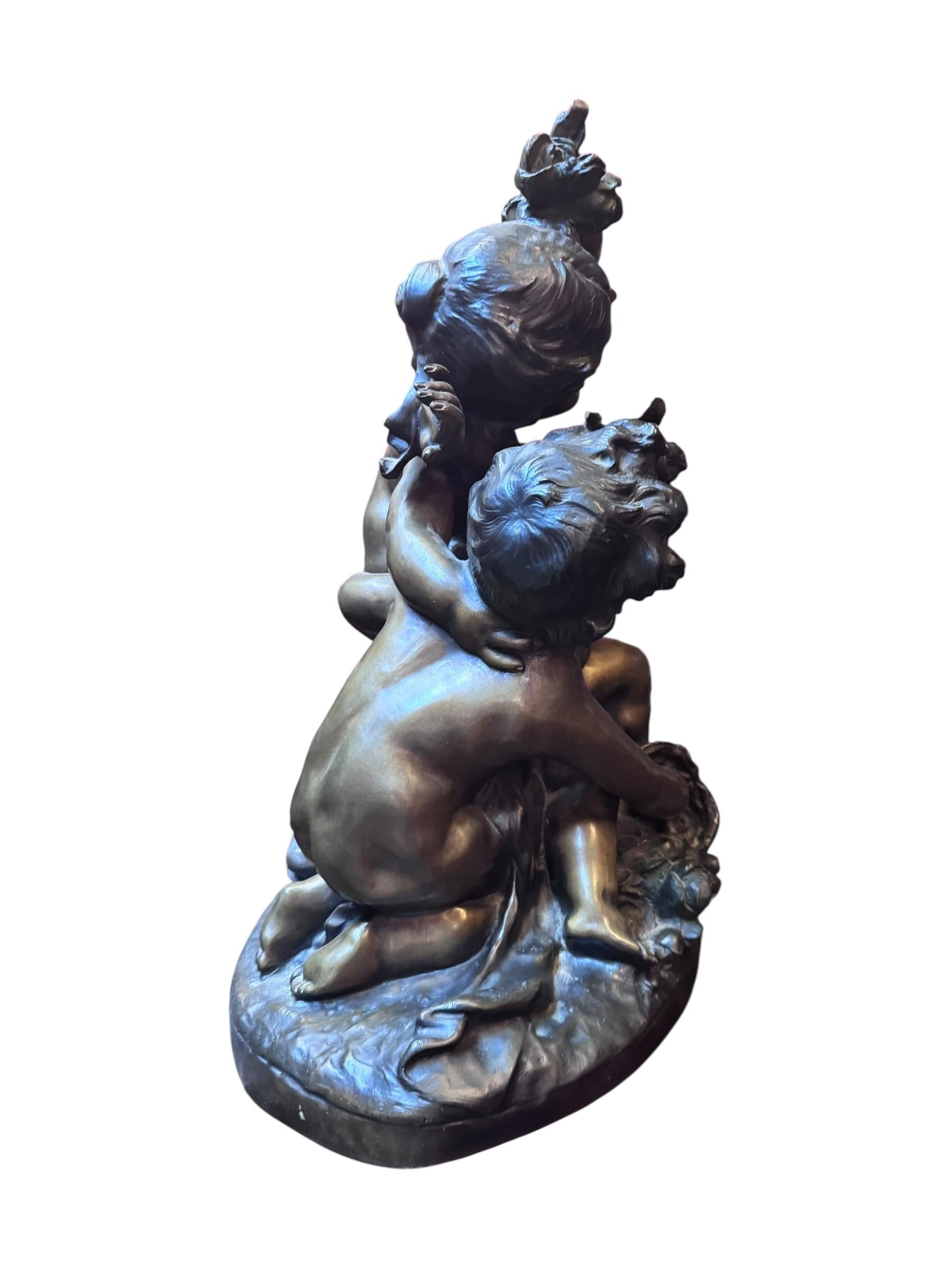 Antique French Bronze Sculpture by Charles Raphael Peyre 