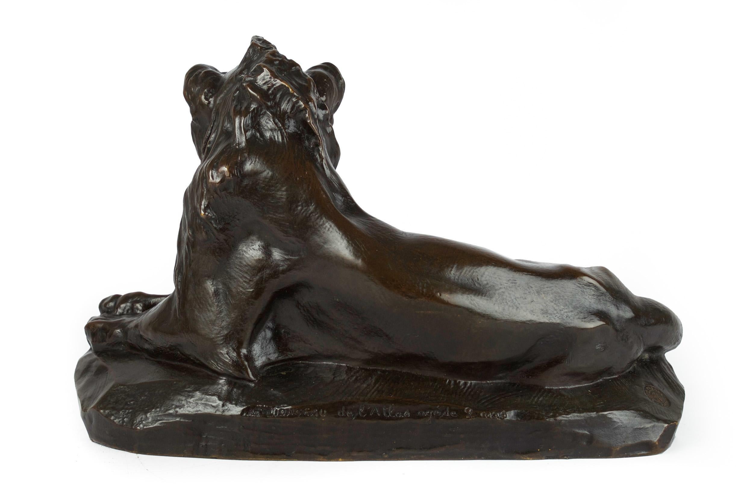 Carved Antique French Bronze Sculpture 