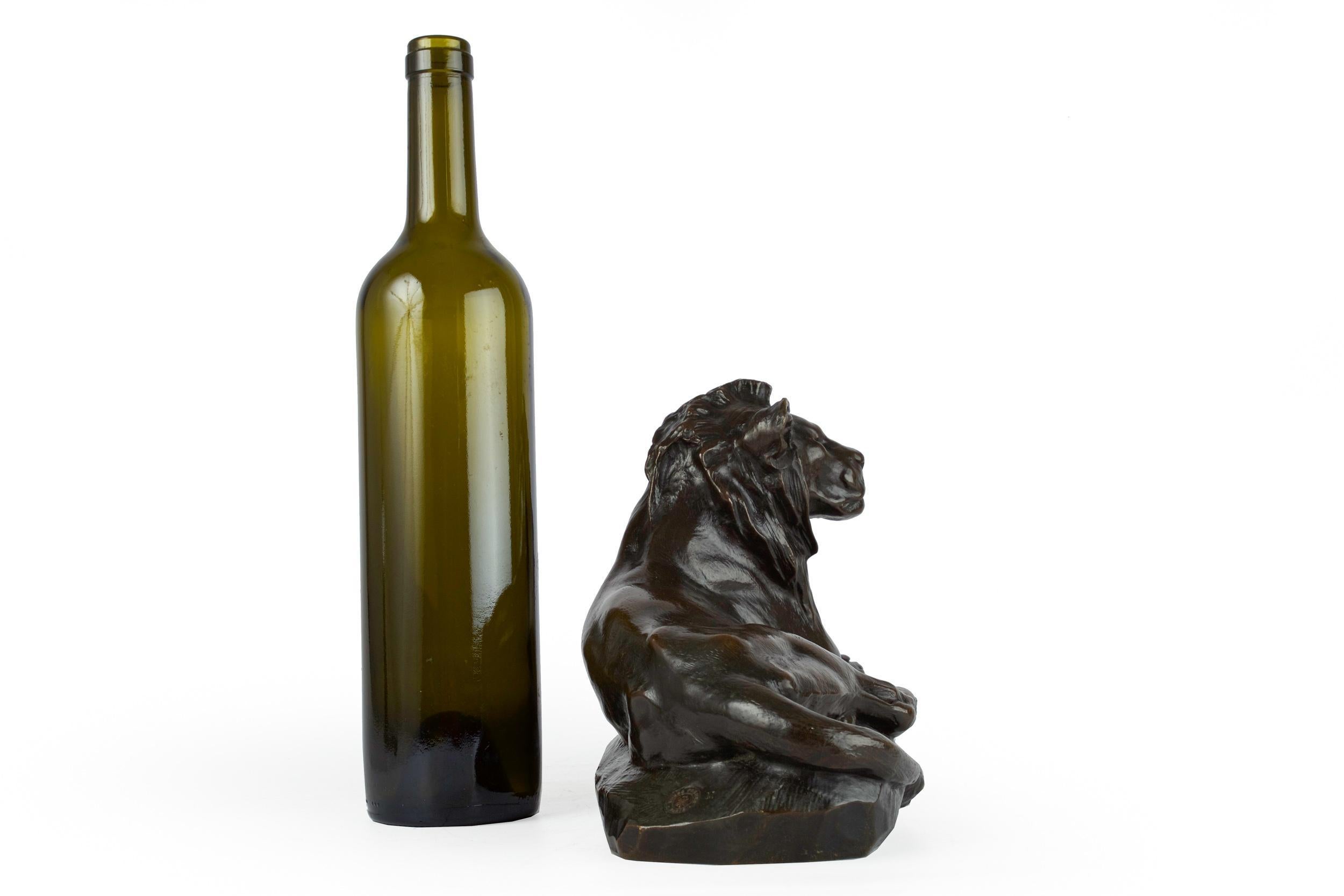 Sculpture française ancienne en bronze « Lion Cub of Atlas » de Victor Peter & Susse Frères Bon état - En vente à Shippensburg, PA