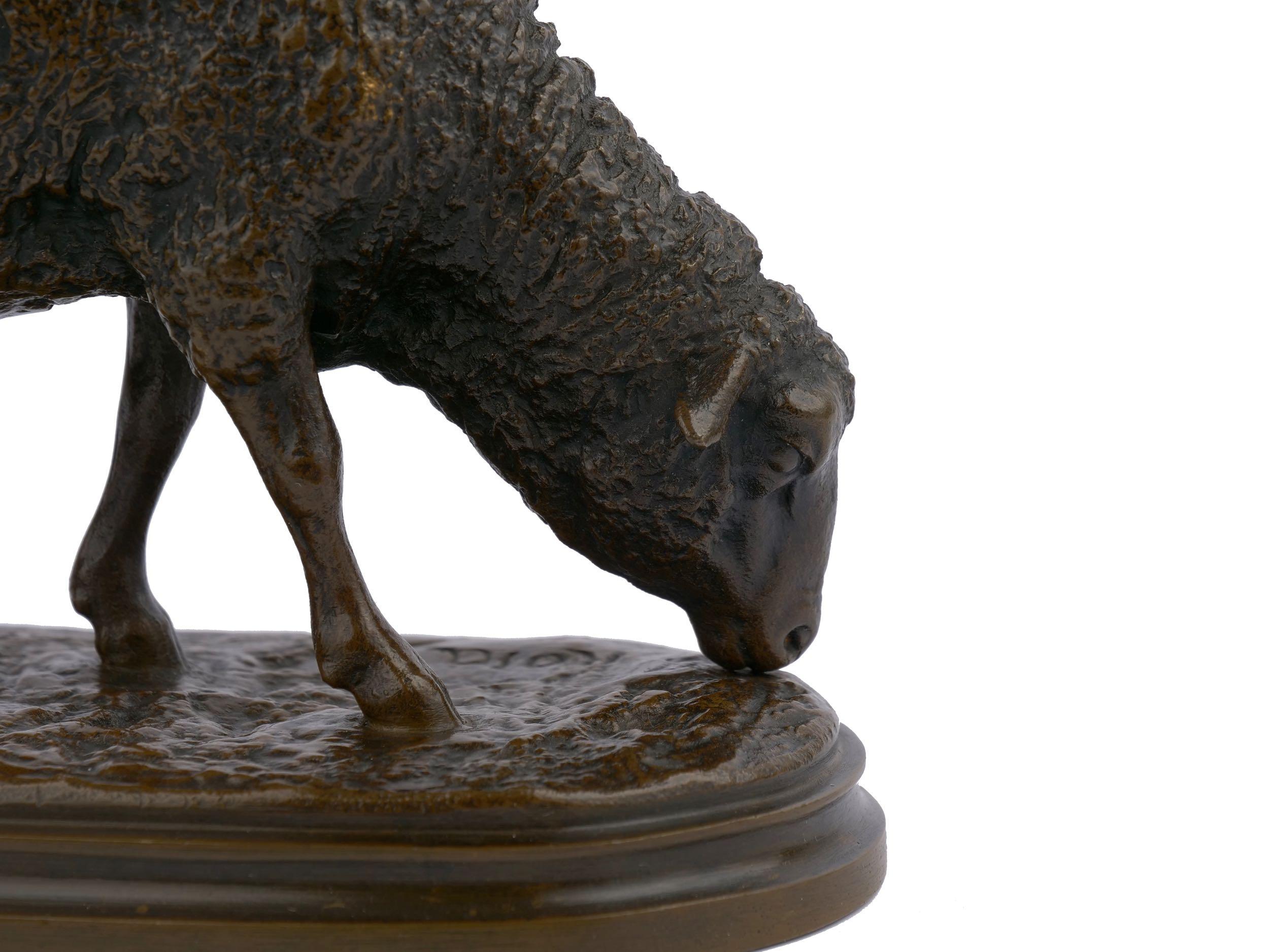 Antique French Bronze Sculpture of Sheep by Rosa Bonheur, 19th Century 4