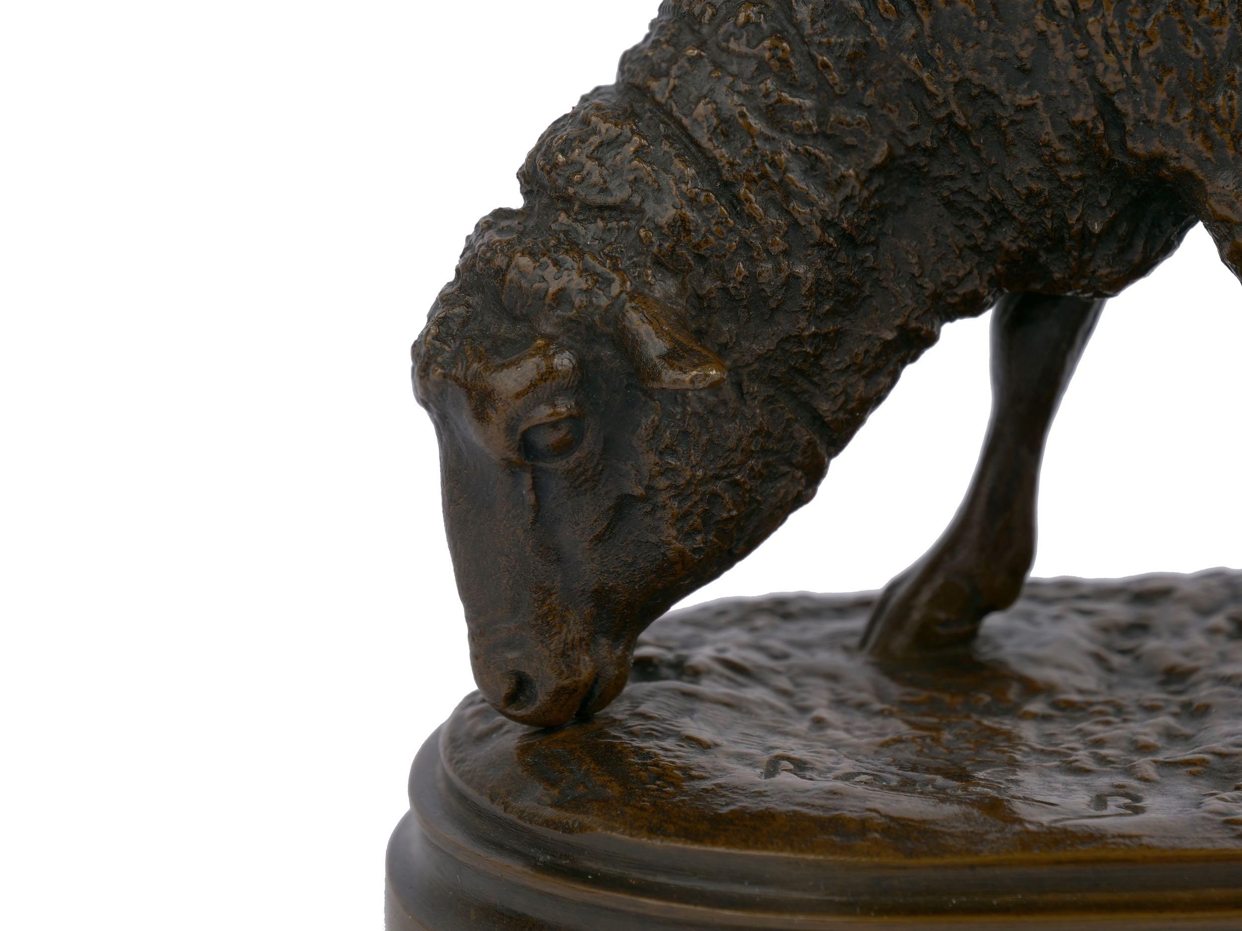 Antique French Bronze Sculpture of Sheep by Rosa Bonheur, 19th Century 5