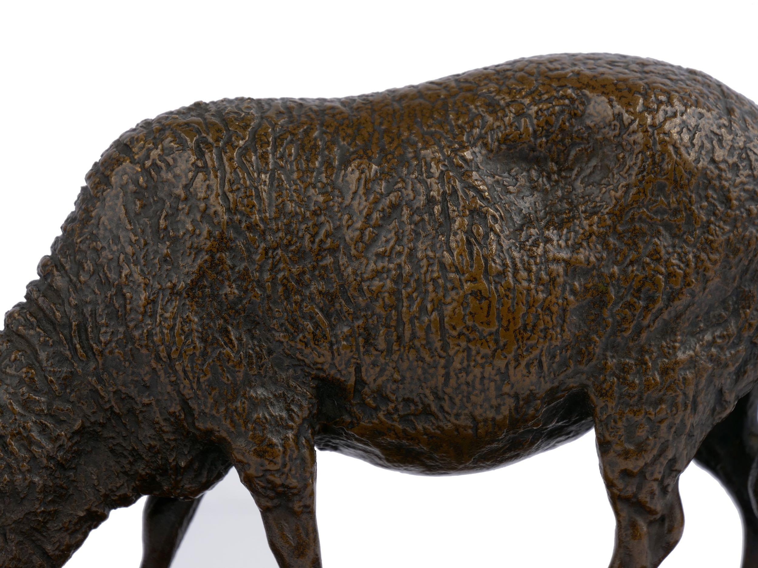 Antique French Bronze Sculpture of Sheep by Rosa Bonheur, 19th Century 6