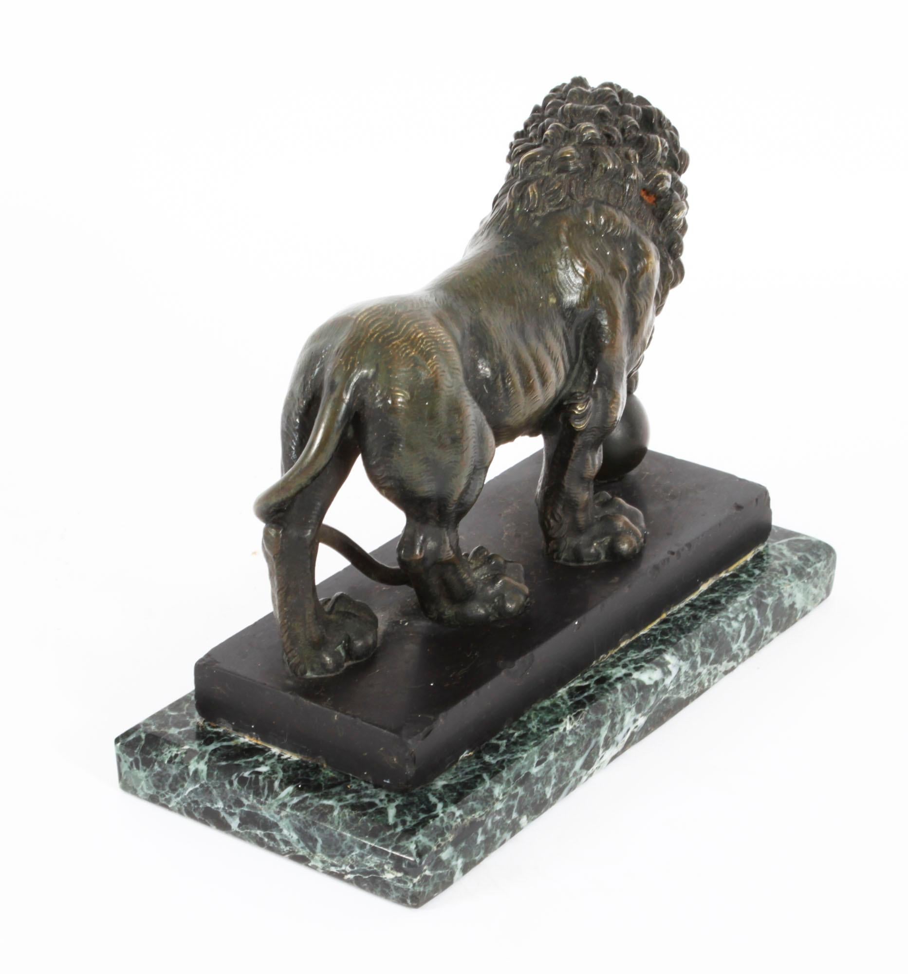 Antique French Bronze Sculpture of the Medici Lion, 19th Century 6
