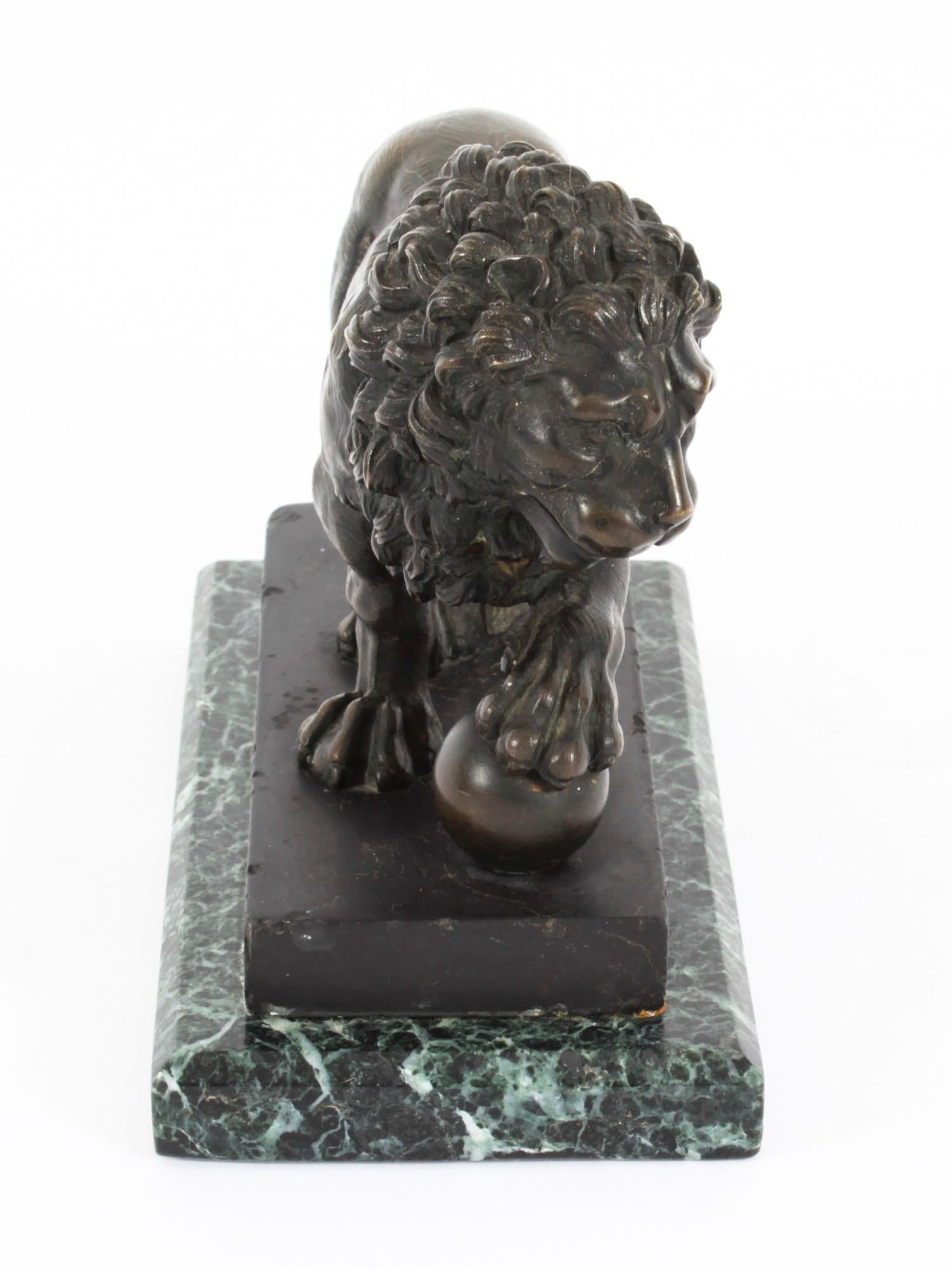 Antique French Bronze Sculpture of the Medici Lion, 19th Century 4