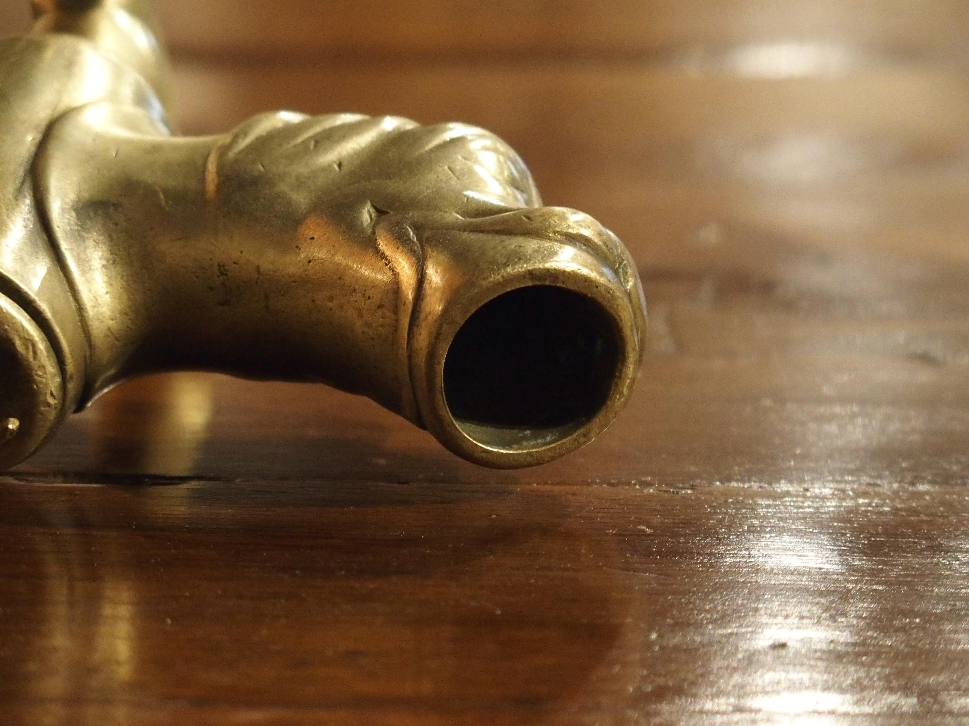 Antique French Bronze Spout, 19th Century 2