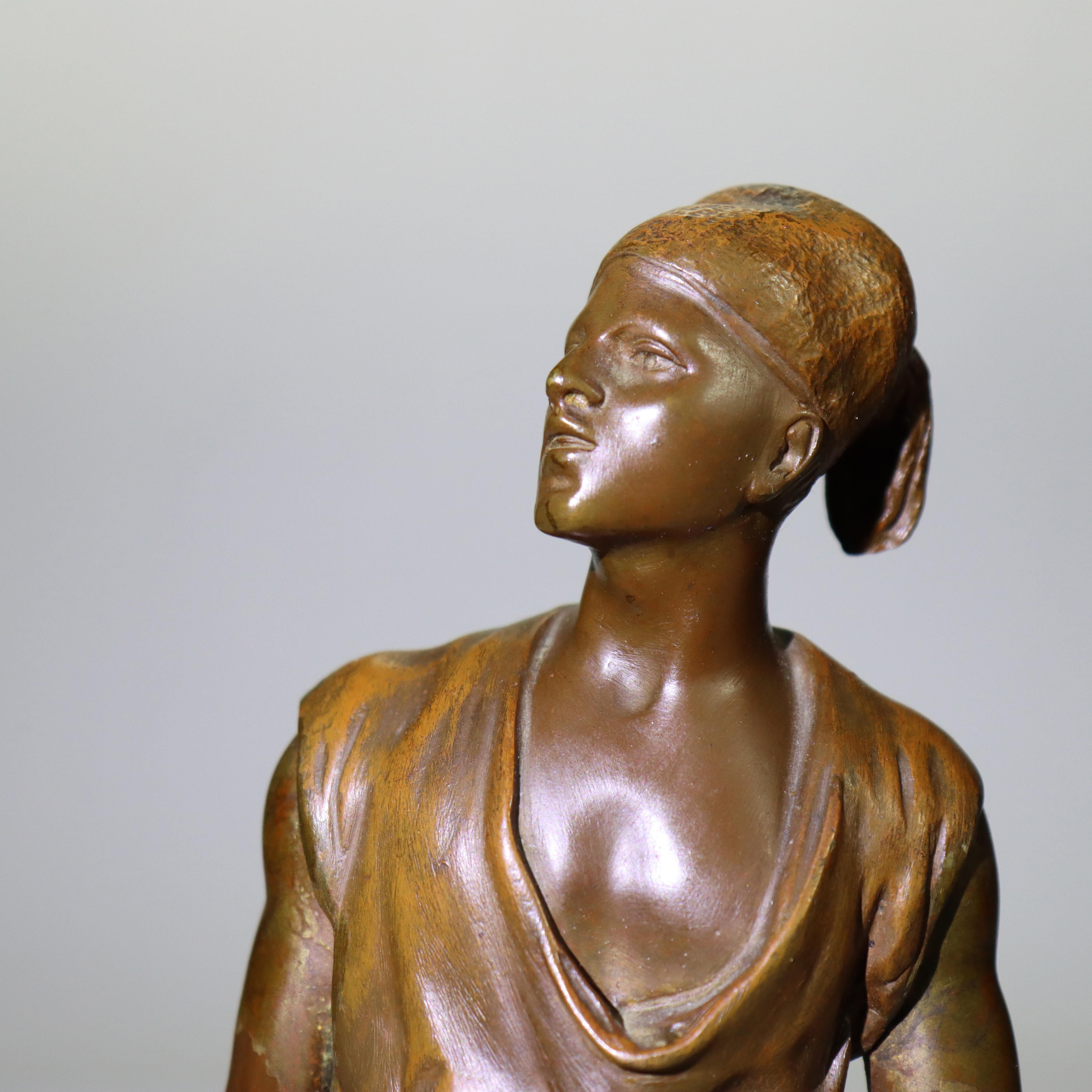 Statua antica in bronzo francese 