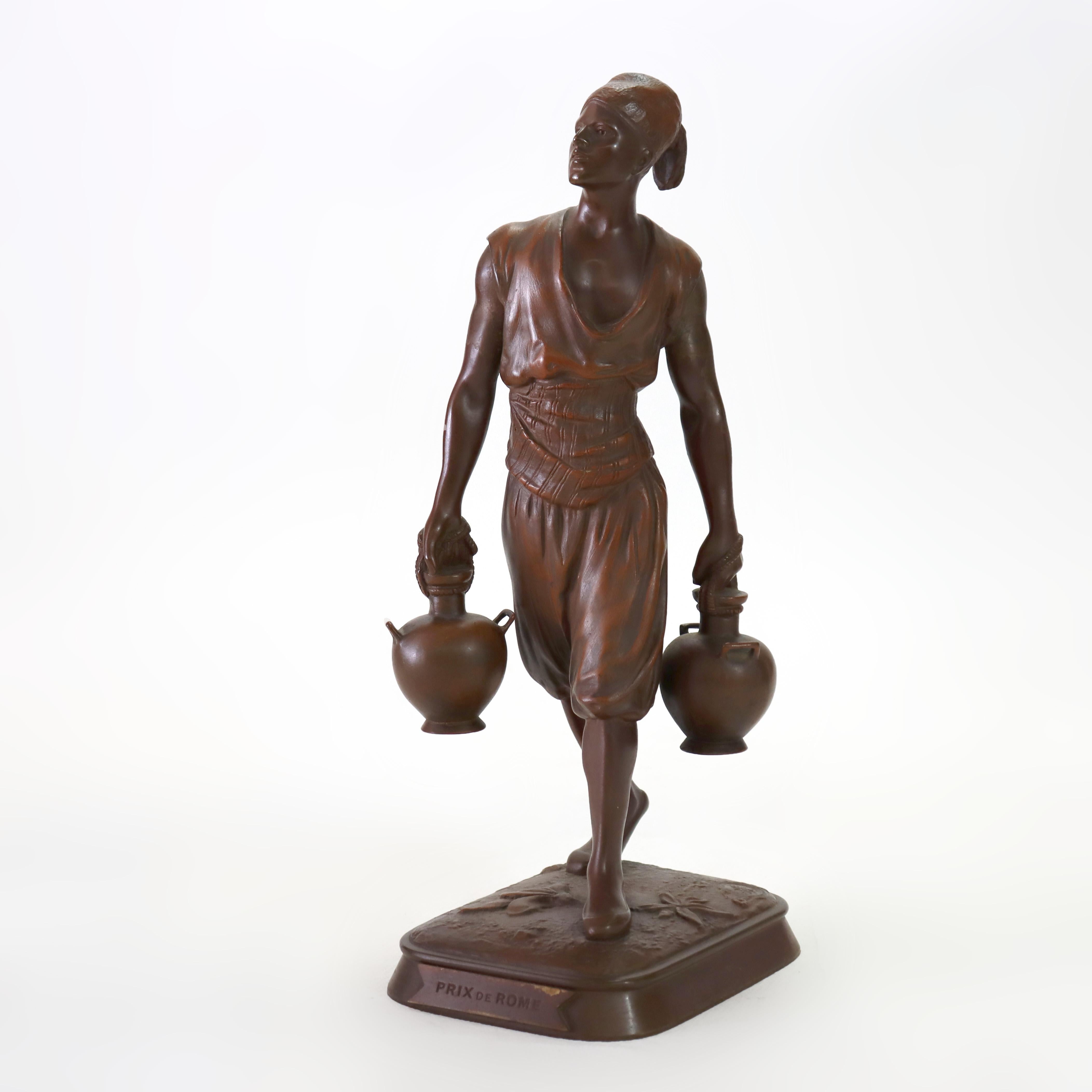 Statua antica in bronzo francese 