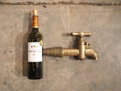 Antique French Bronze Wine Keg Spout, 19th Century