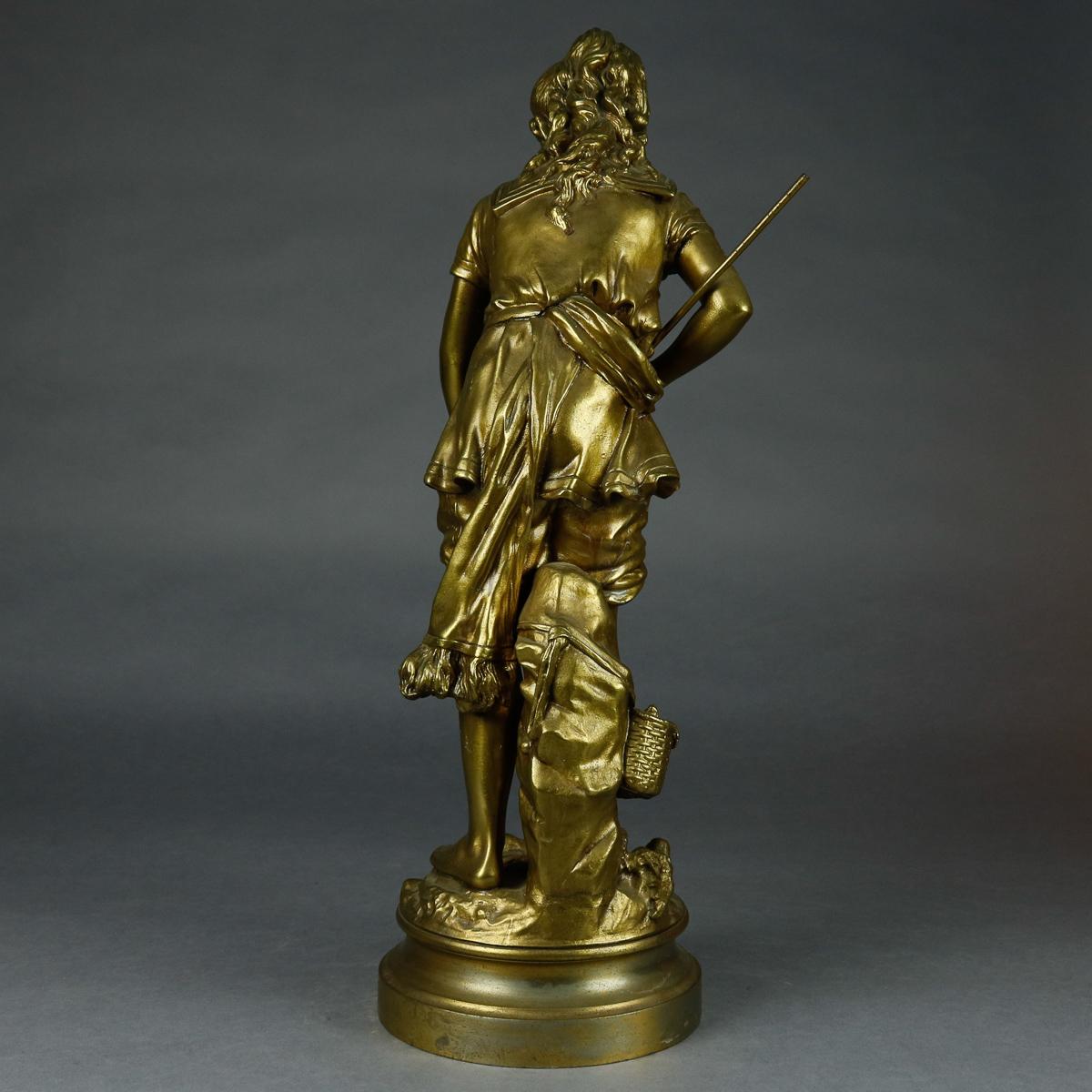 Antique French Bronzed Figural 