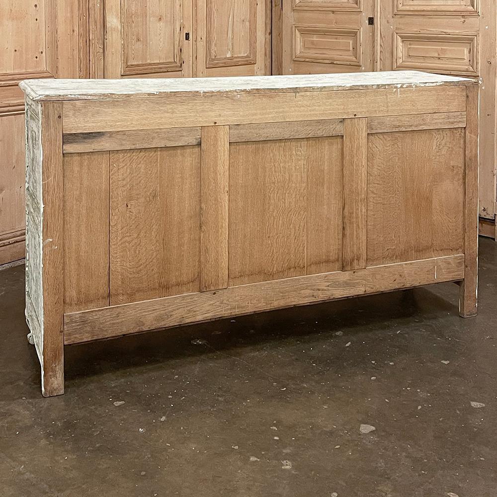 Antique French Buffet ~ Enfilade ~ Credenza with Distressed Painted Finish For Sale 13