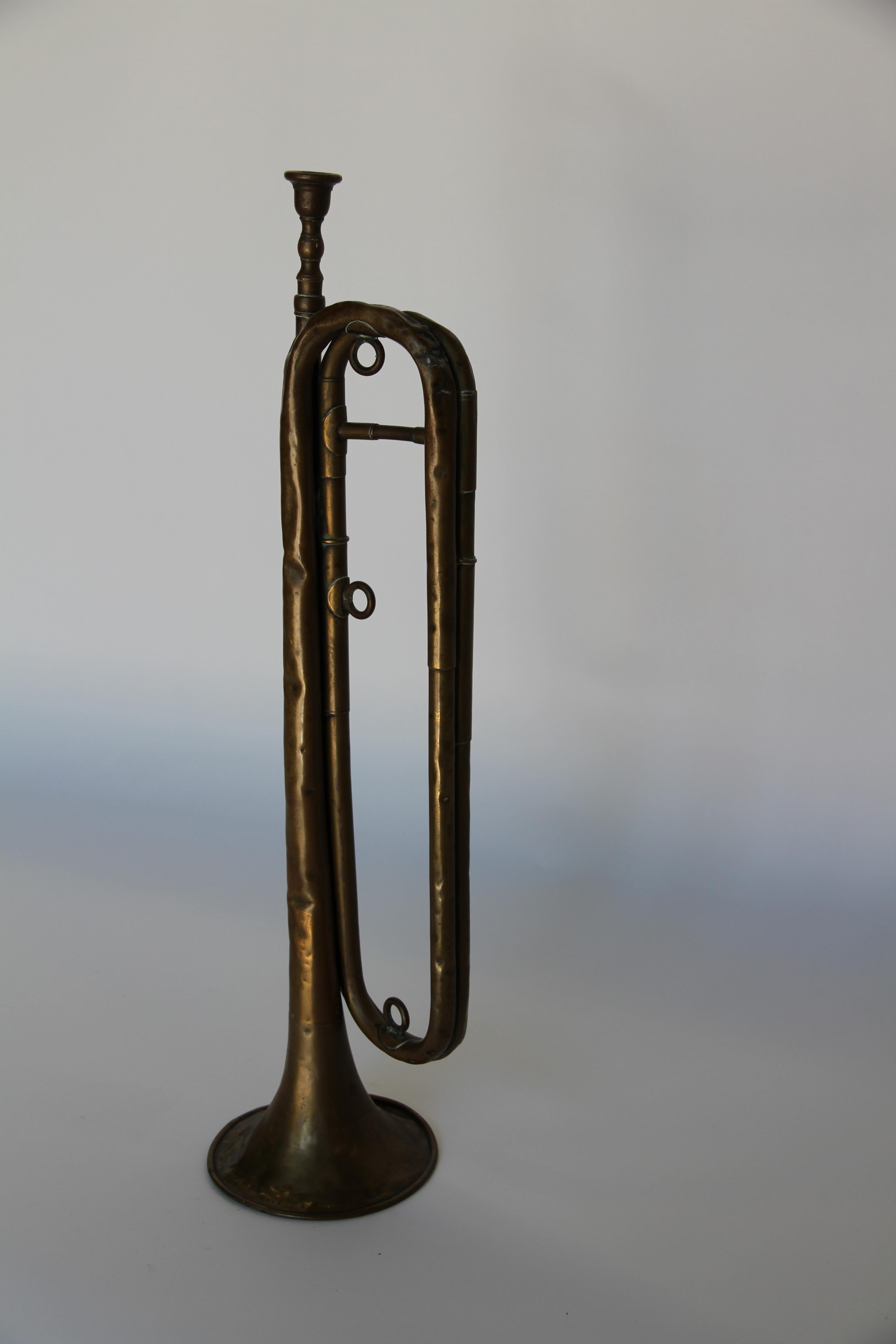 Brass Antique French Bugle Made for France's Military