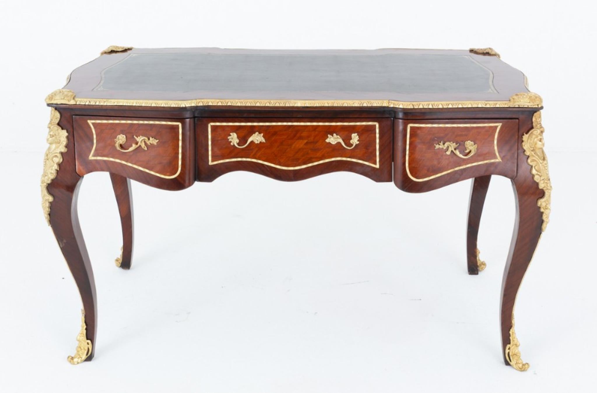 French Provincial Antique French Bureau Plat Desk For Sale