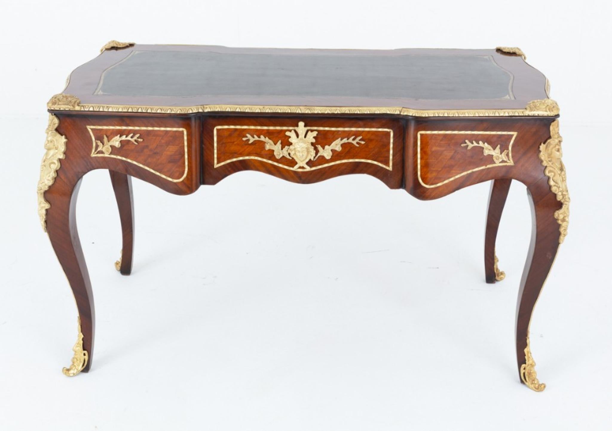 Early 20th Century Antique French Bureau Plat Desk For Sale
