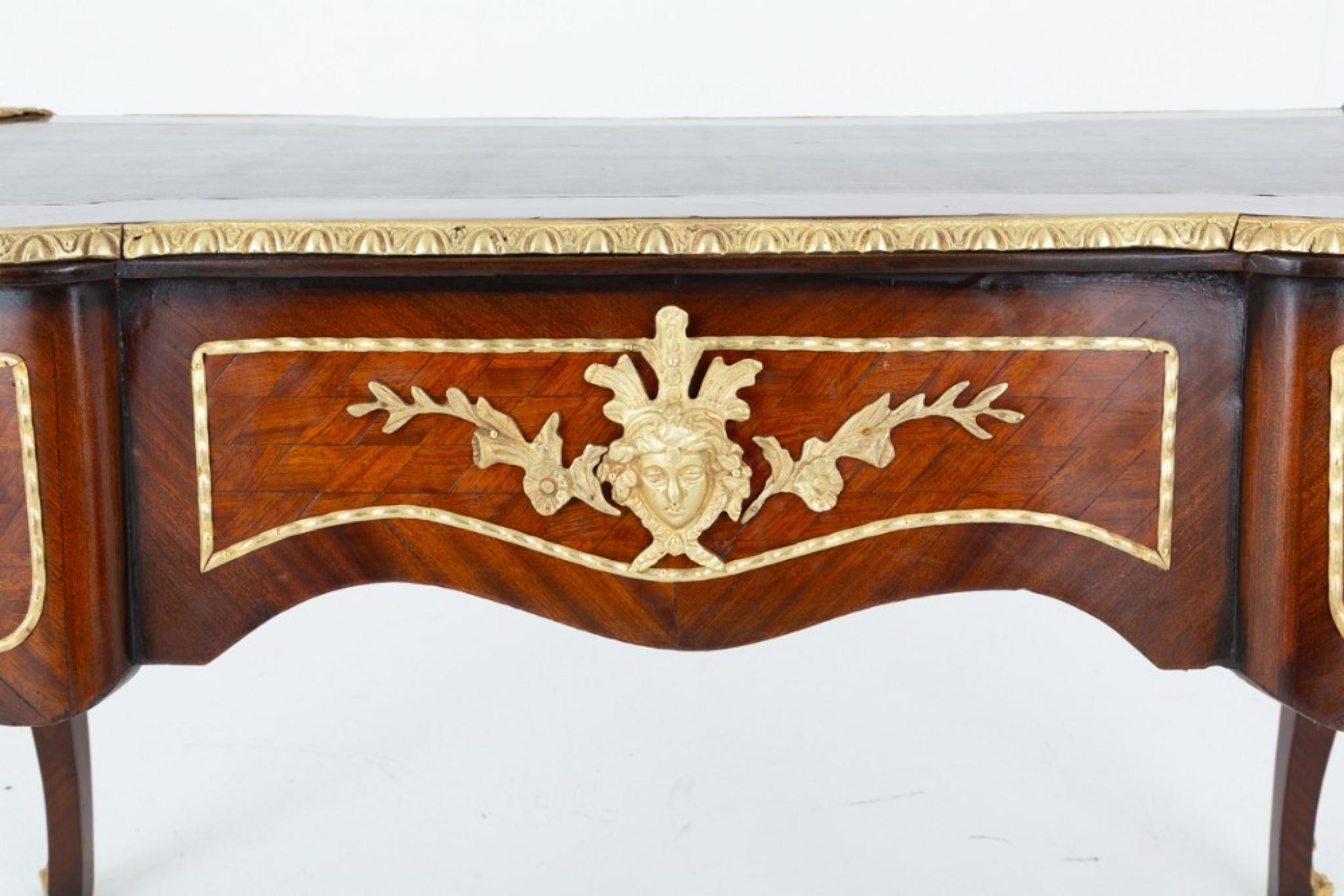 Antique French Bureau Plat Desk For Sale 1