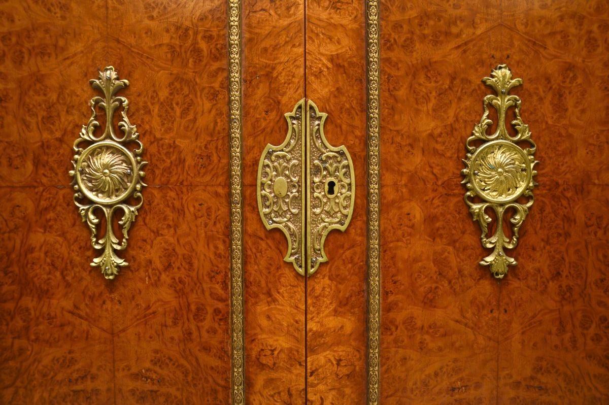 Antique French Burr Walnut Drinks Cabinet 5