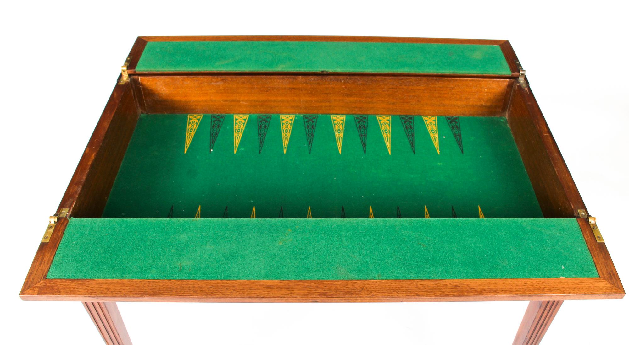 Table de roulette française ancienne en ronce de noyer:: 19ème siècle 6