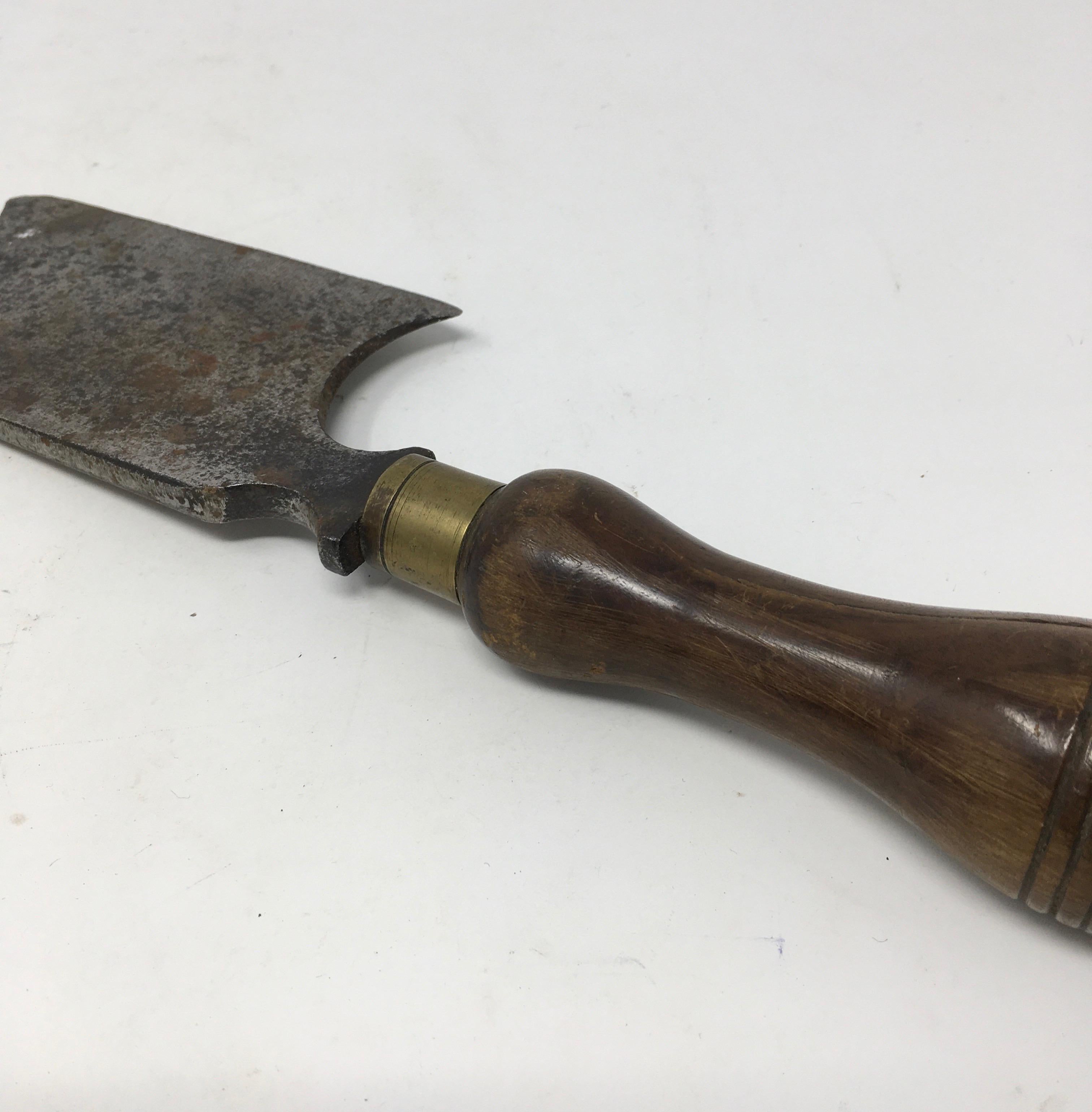 Antique French Butcher Cleaver 5