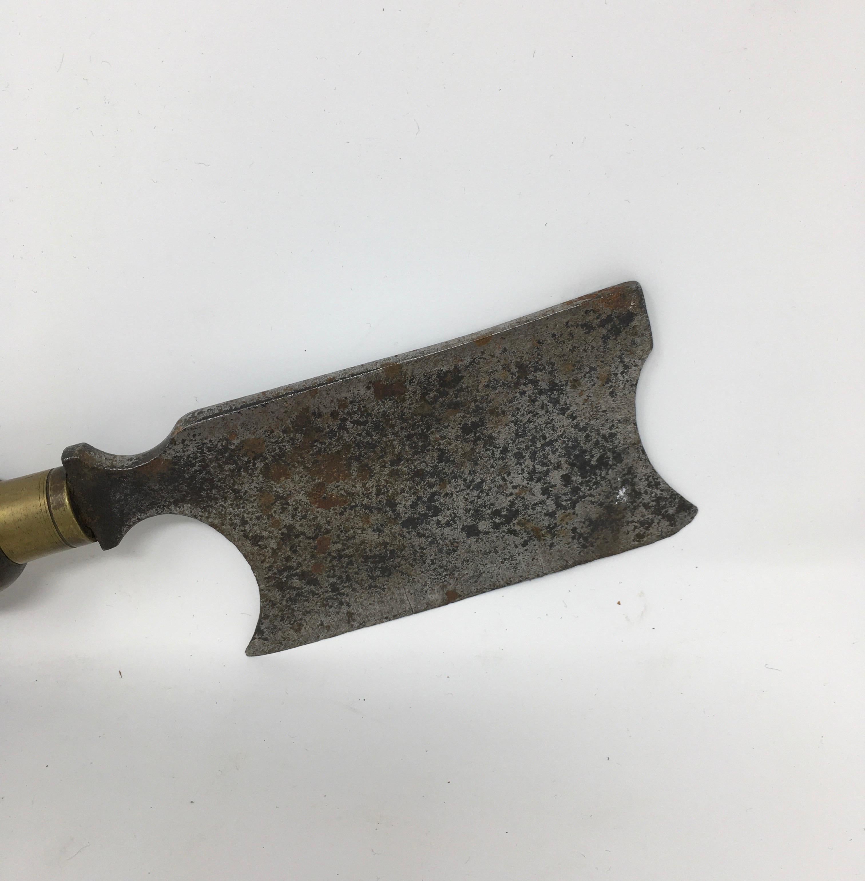 Brass Antique French Butcher Cleaver