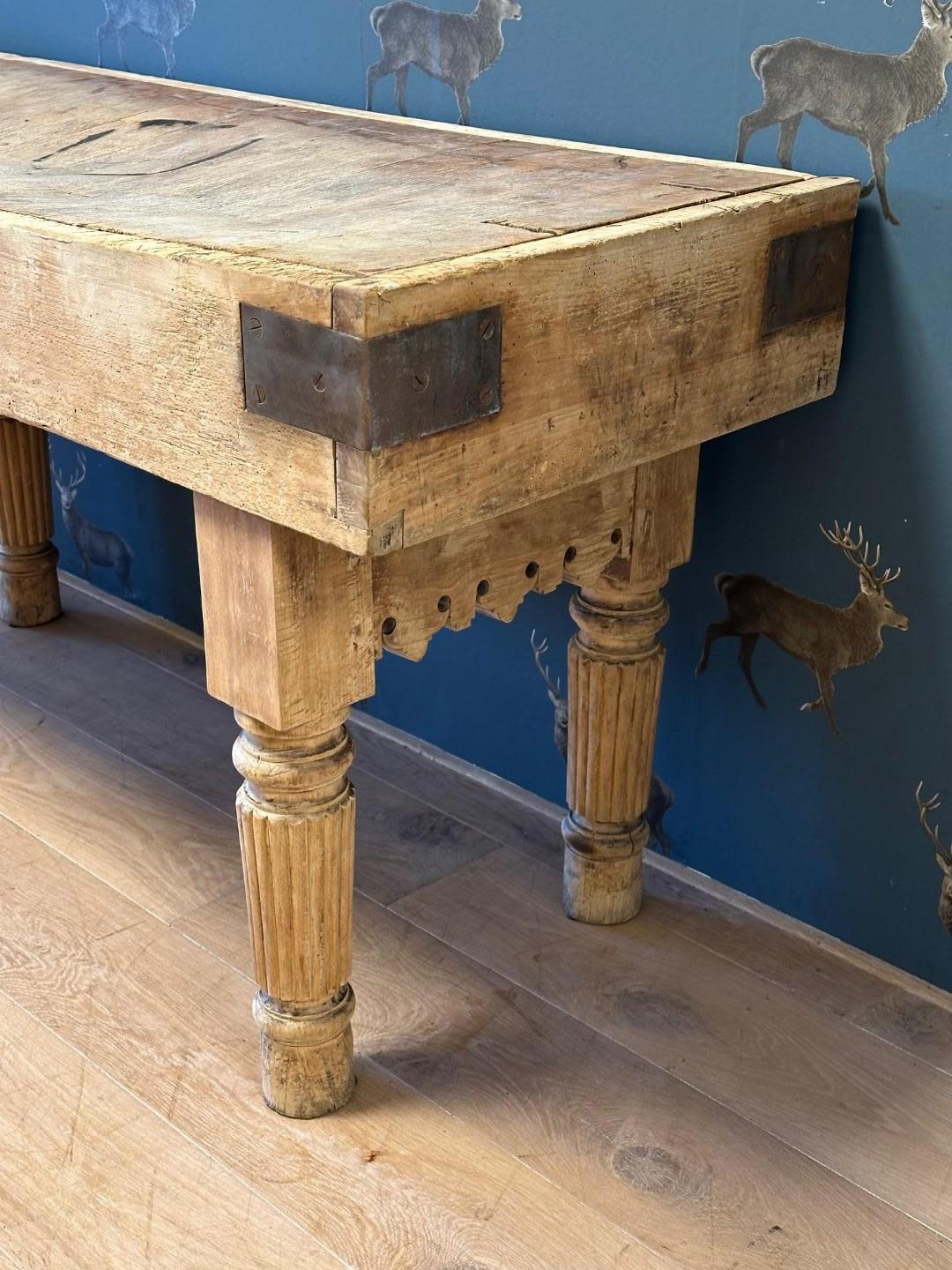 Mesa de carnicero Antique French Francés en venta