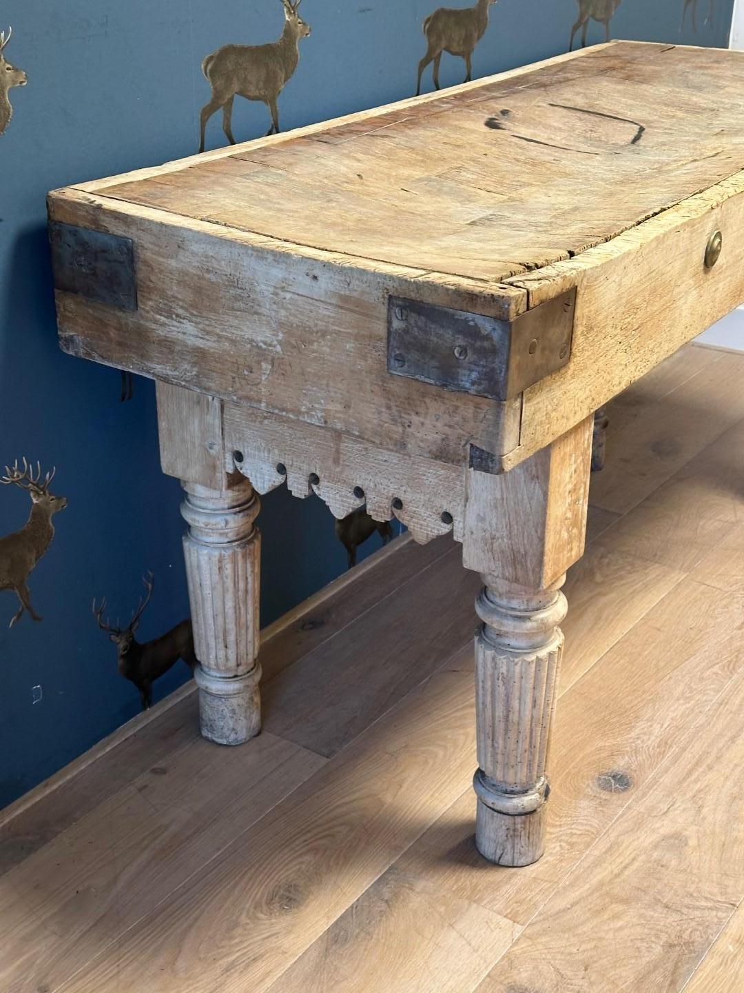 Mesa de carnicero Antique French principios del siglo XX en venta