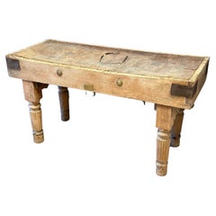Antique French Butcher table