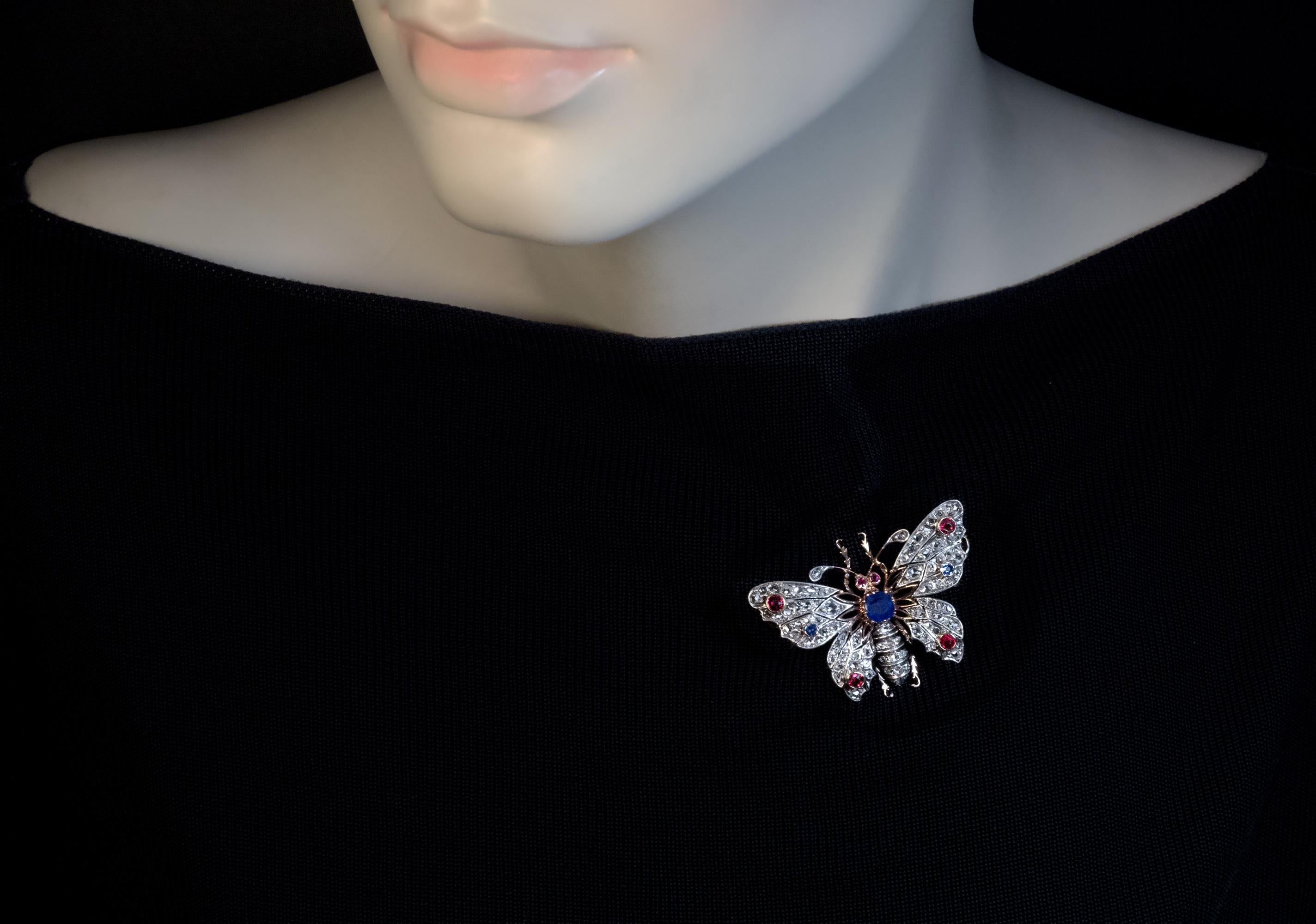 vintage butterfly brooch