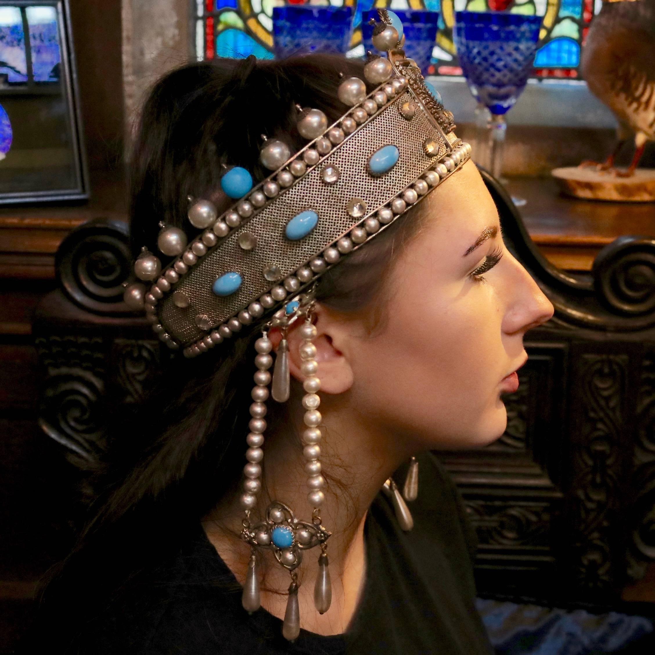 Antique French Byzantine Empress Crown For Sale 1