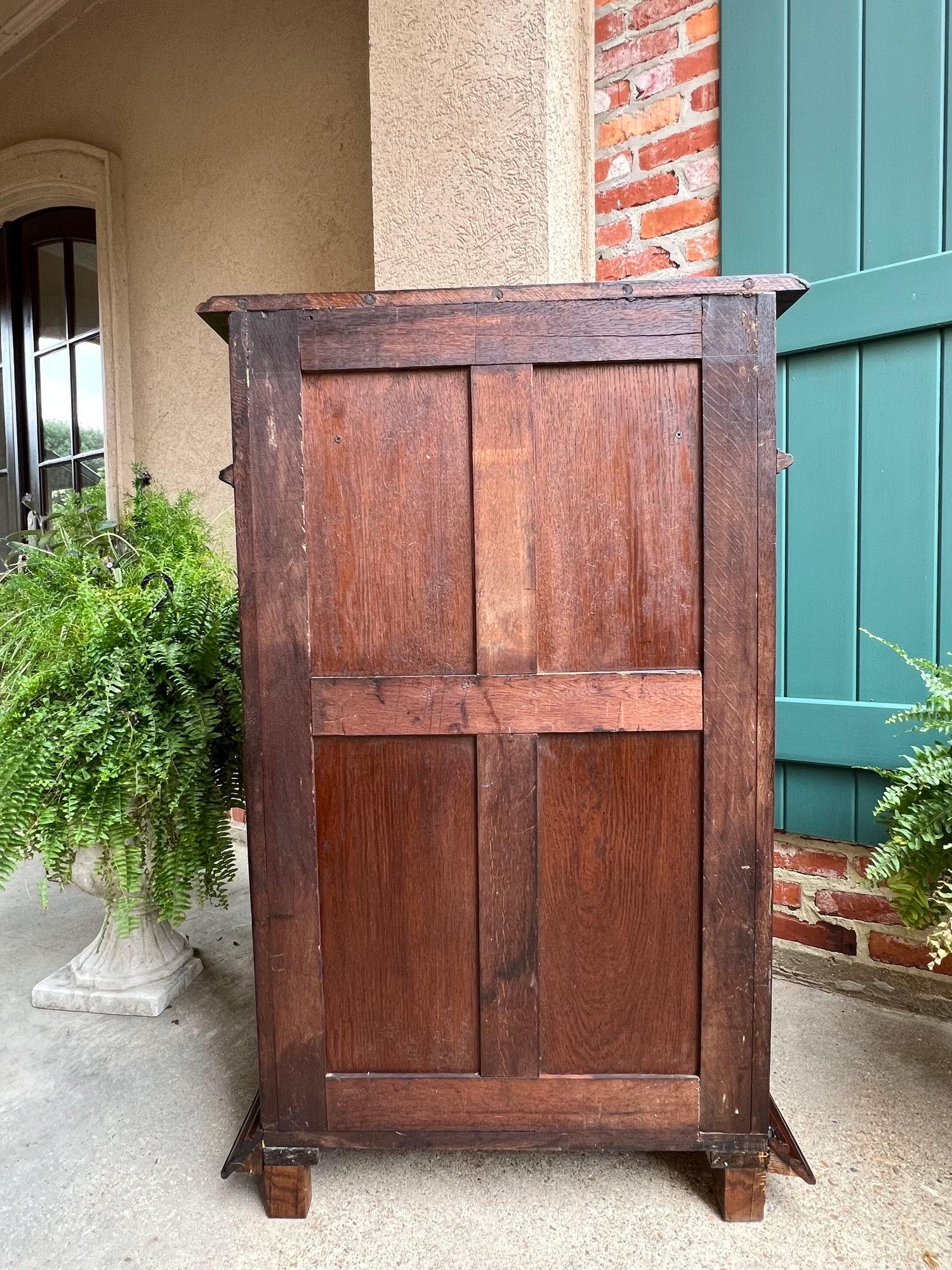 Antique French Cabinet Bar Sideboard Baroque Carved Oak c1880 Libreria in vendita 4