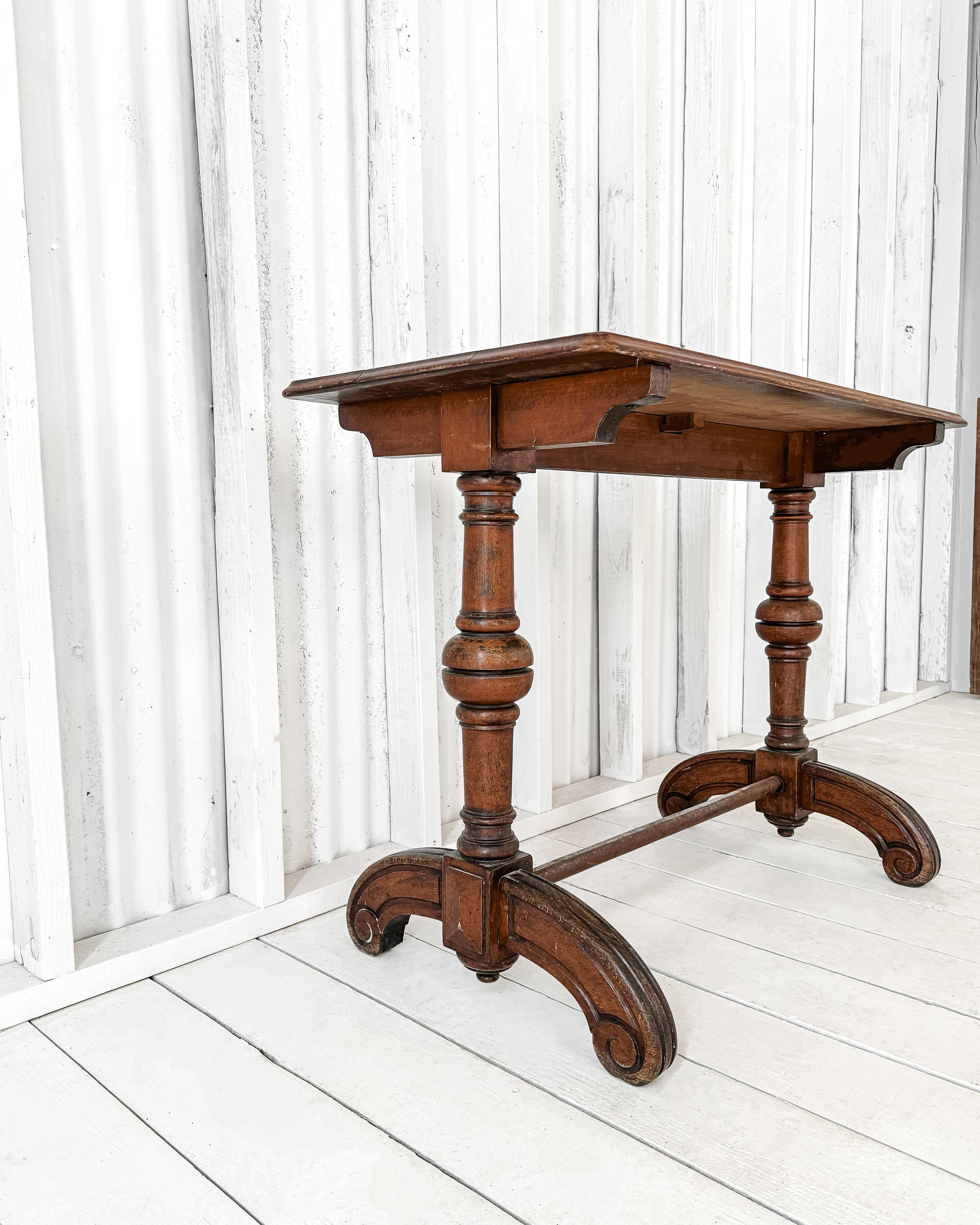 Oak Antique French Cafe Table