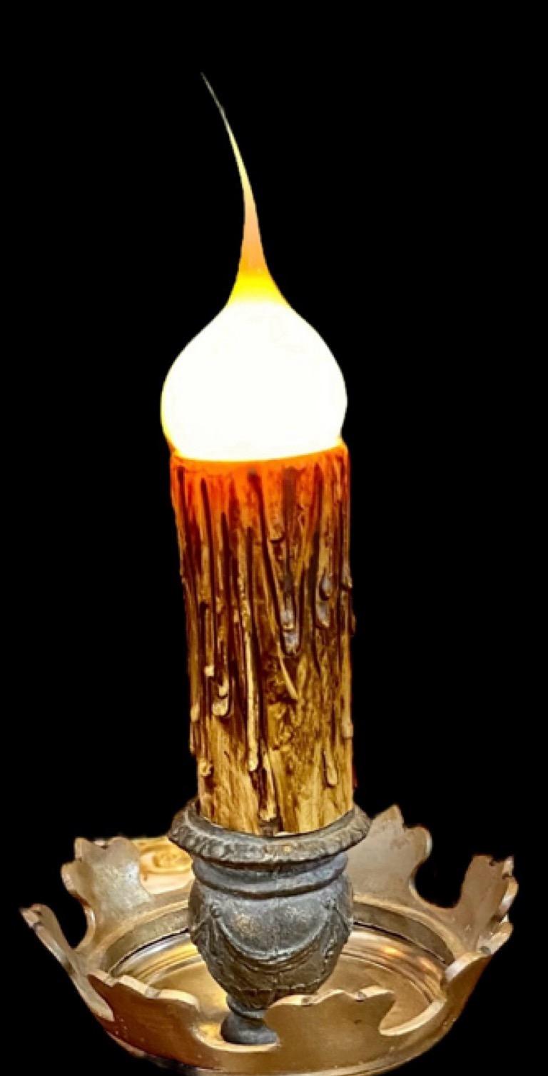 Lampe à bougie française ancienne standard en vente 5