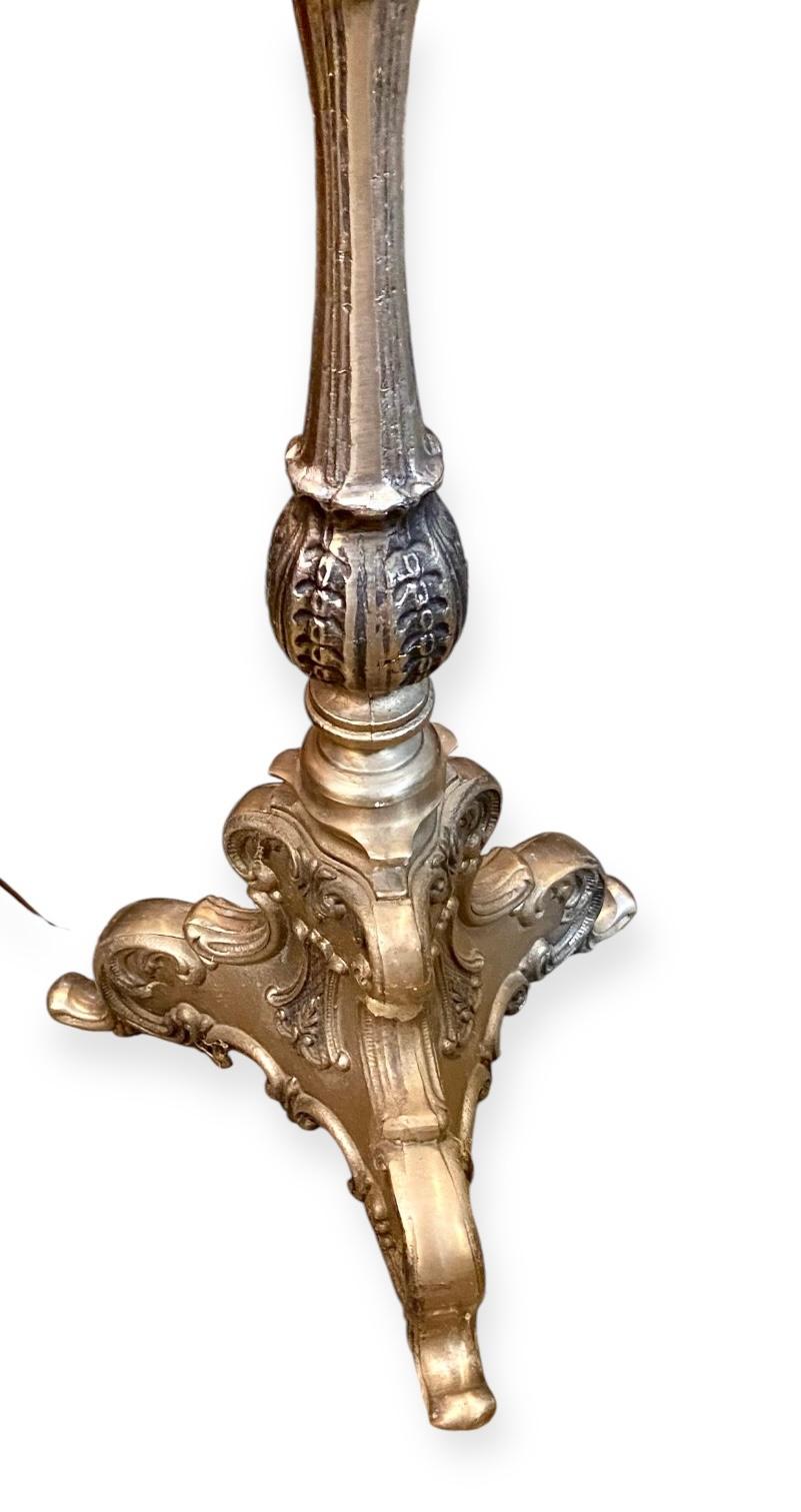 Belle Époque Lampe à bougie française ancienne standard en vente