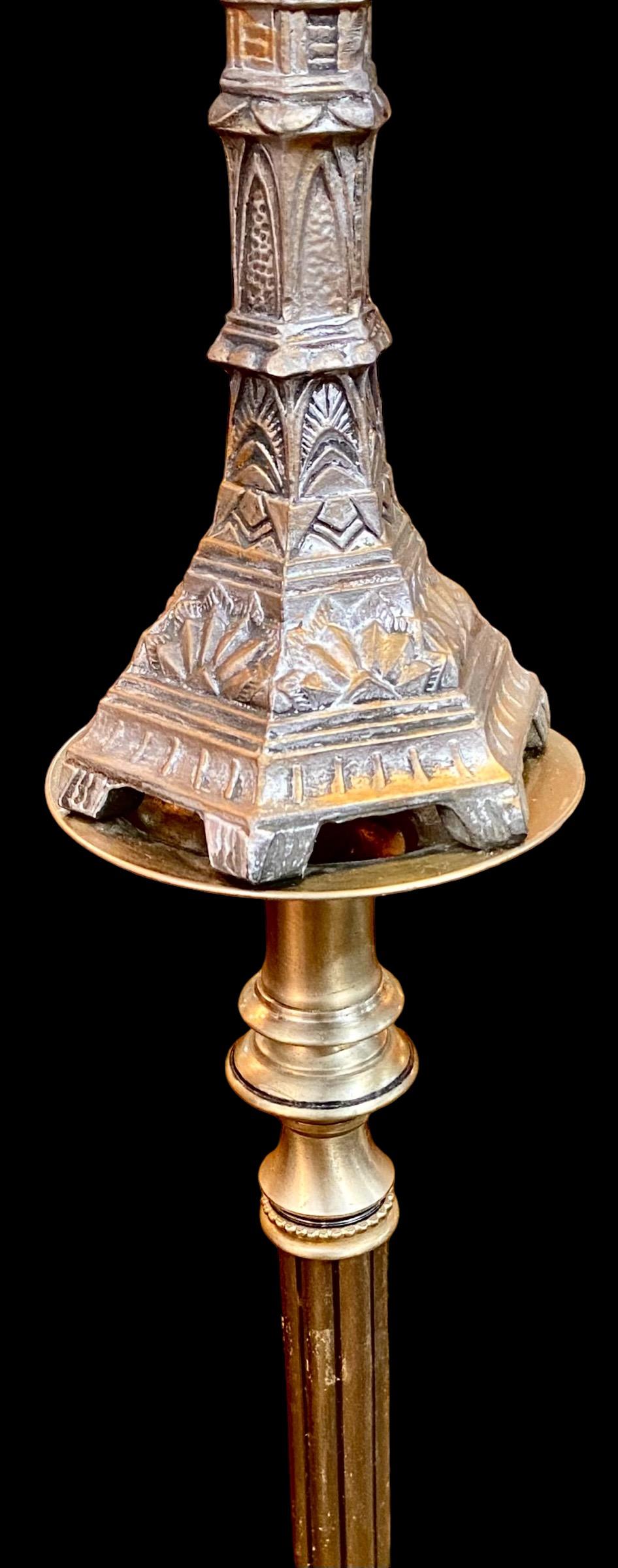 Français Lampe à bougie française ancienne standard en vente