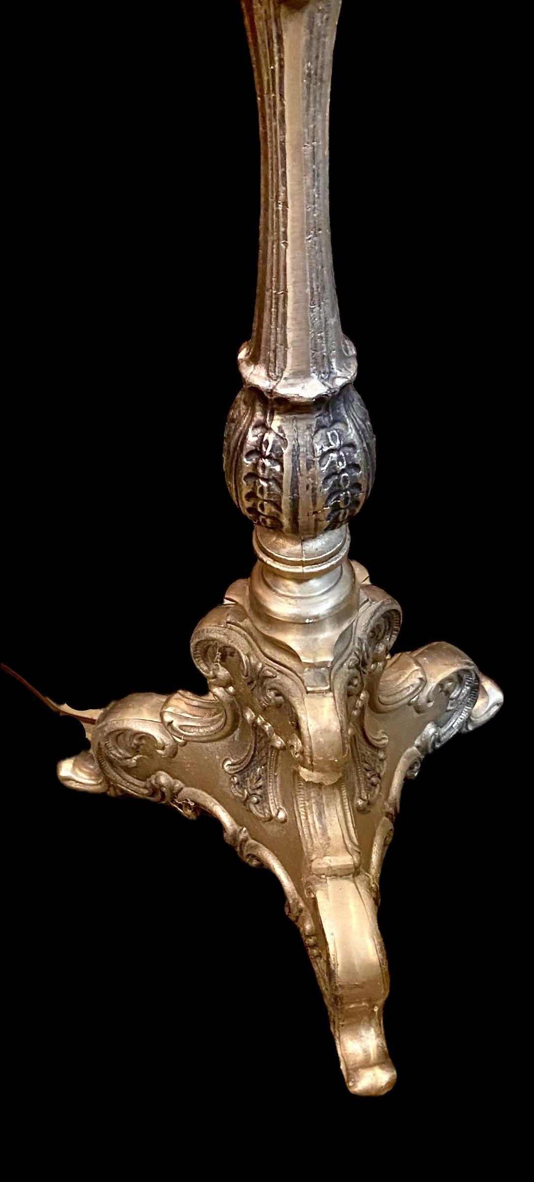 Début du 20ème siècle Lampe à bougie française ancienne standard en vente
