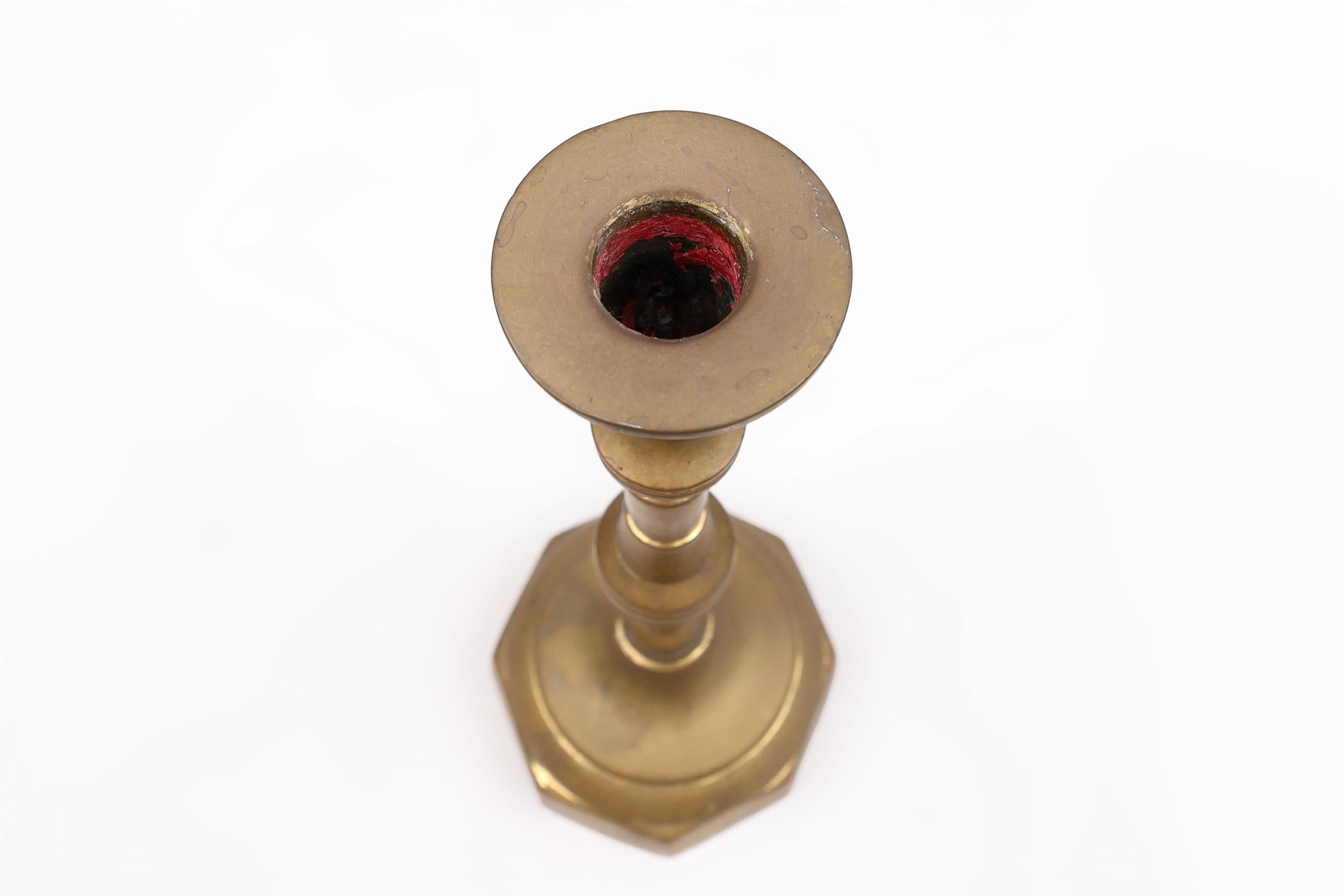 Antique French candlestick in bronze, ca. 1890 In Good Condition For Sale In Meulebeke, BE