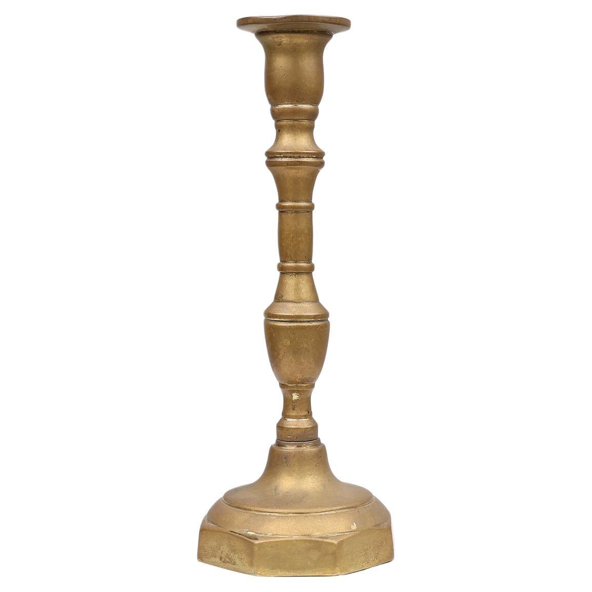 Candeliere francese antico in bronzo, 1890 ca.