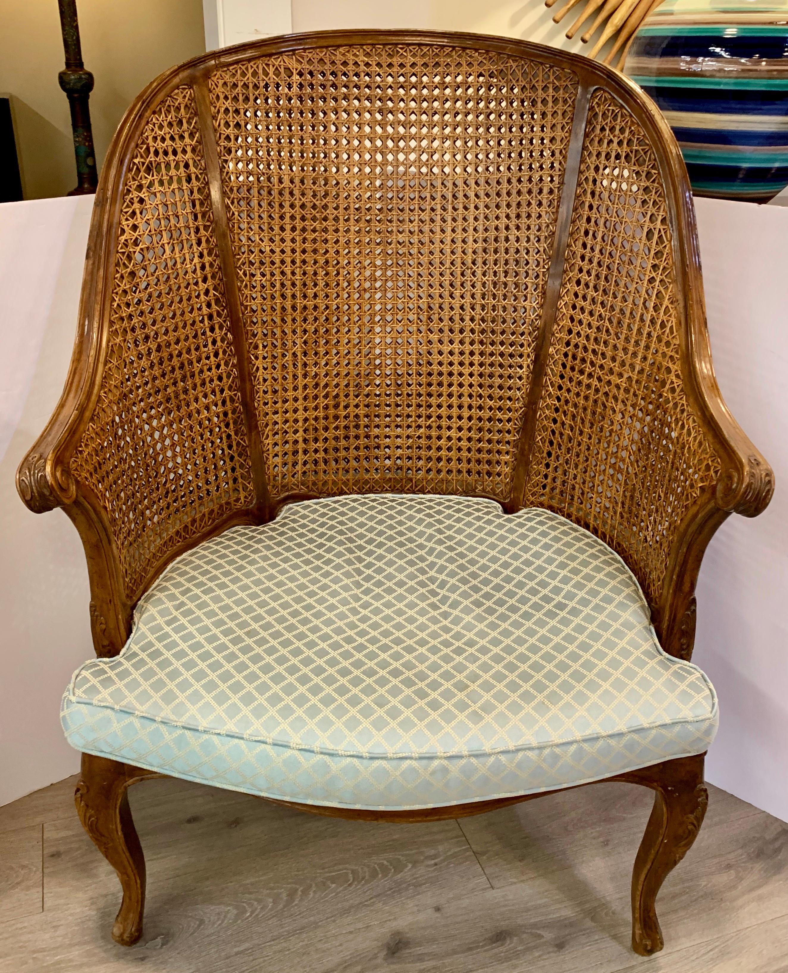Antique French Cane Chair In Good Condition In West Hartford, CT