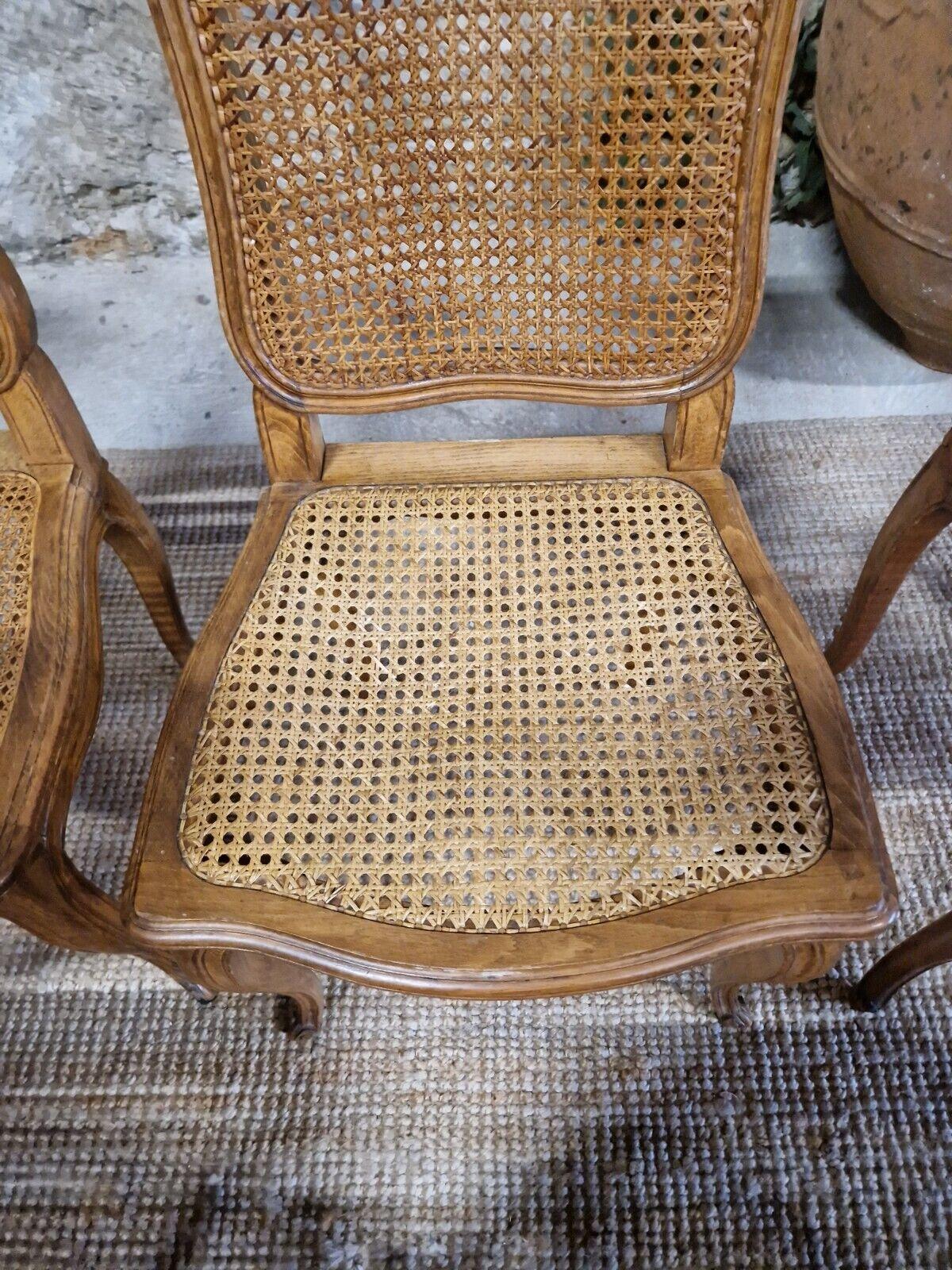 Antique French Cane Dining Chairs Suite of 10 3