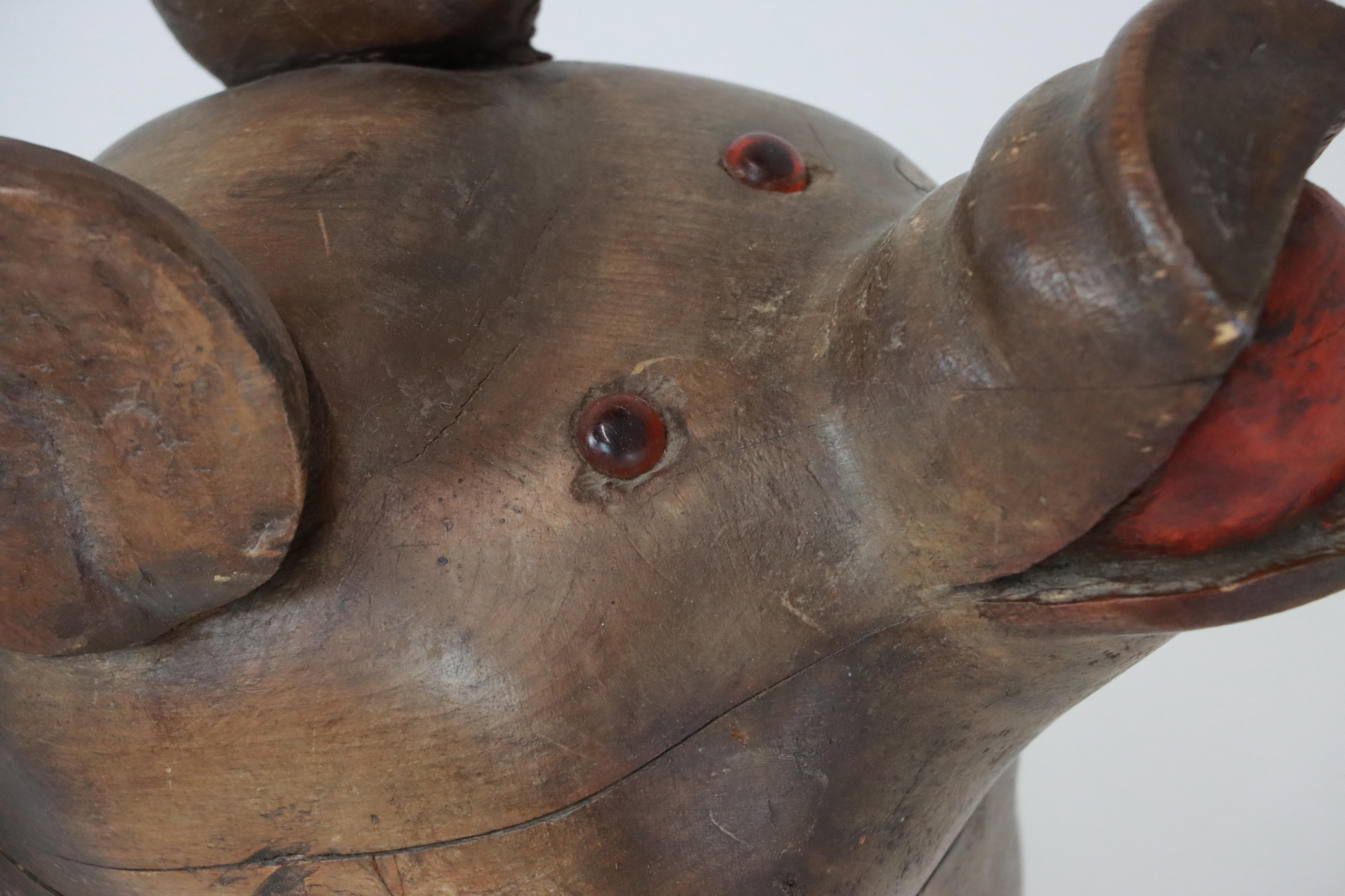 19th Century Antique French Carousel Pig For Sale